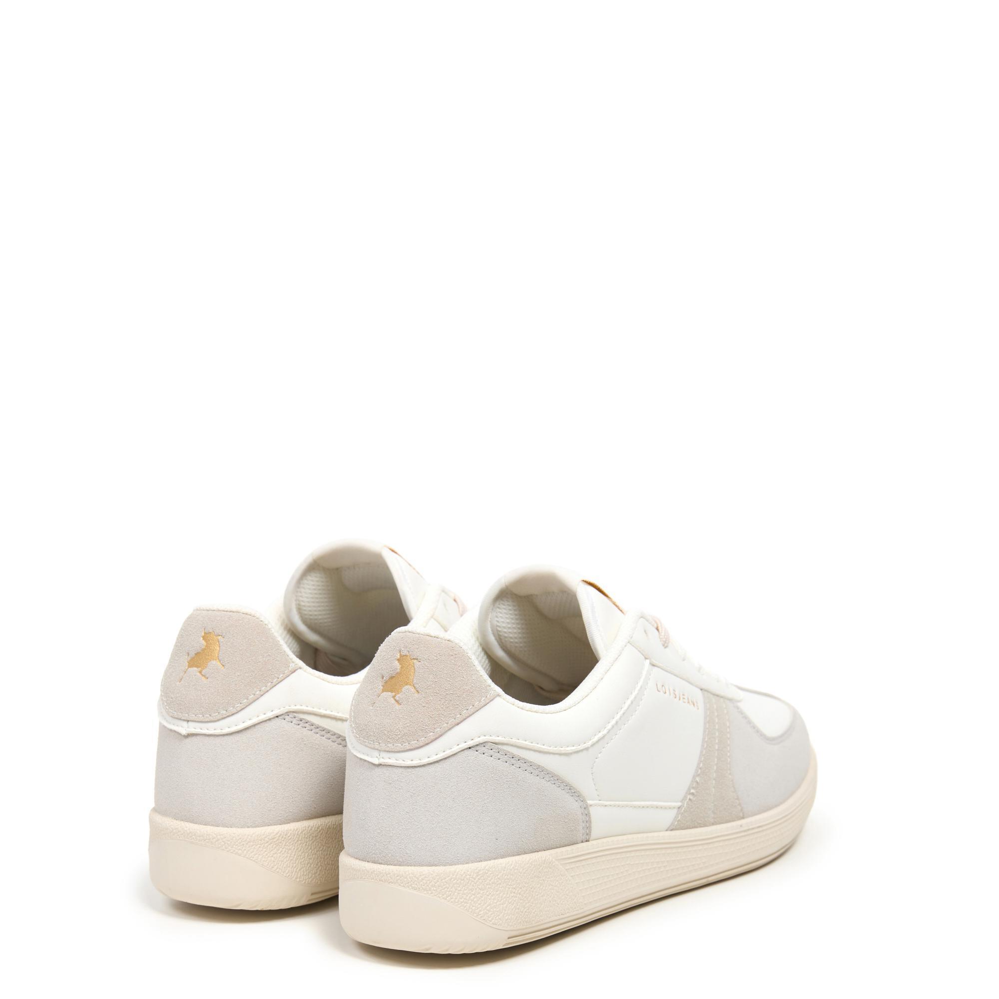 Zapatillas Lois Hombre 64486 Blancas con Cordones 3/5