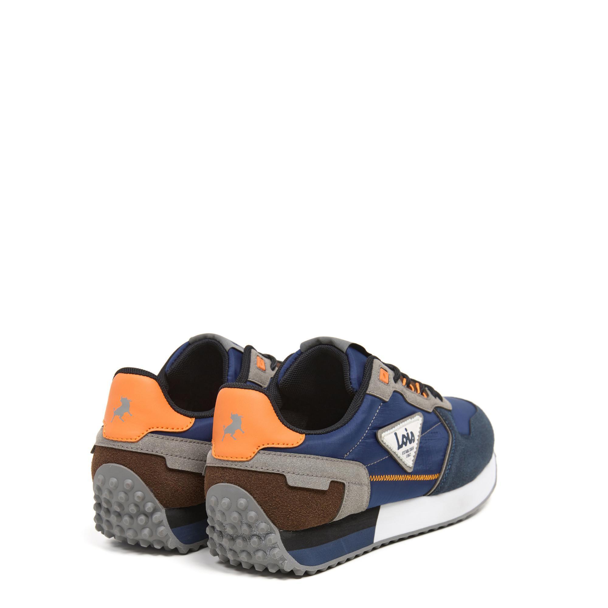 Zapatillas Lois Hombre 64483 Azul Marino con Cordones 3/5