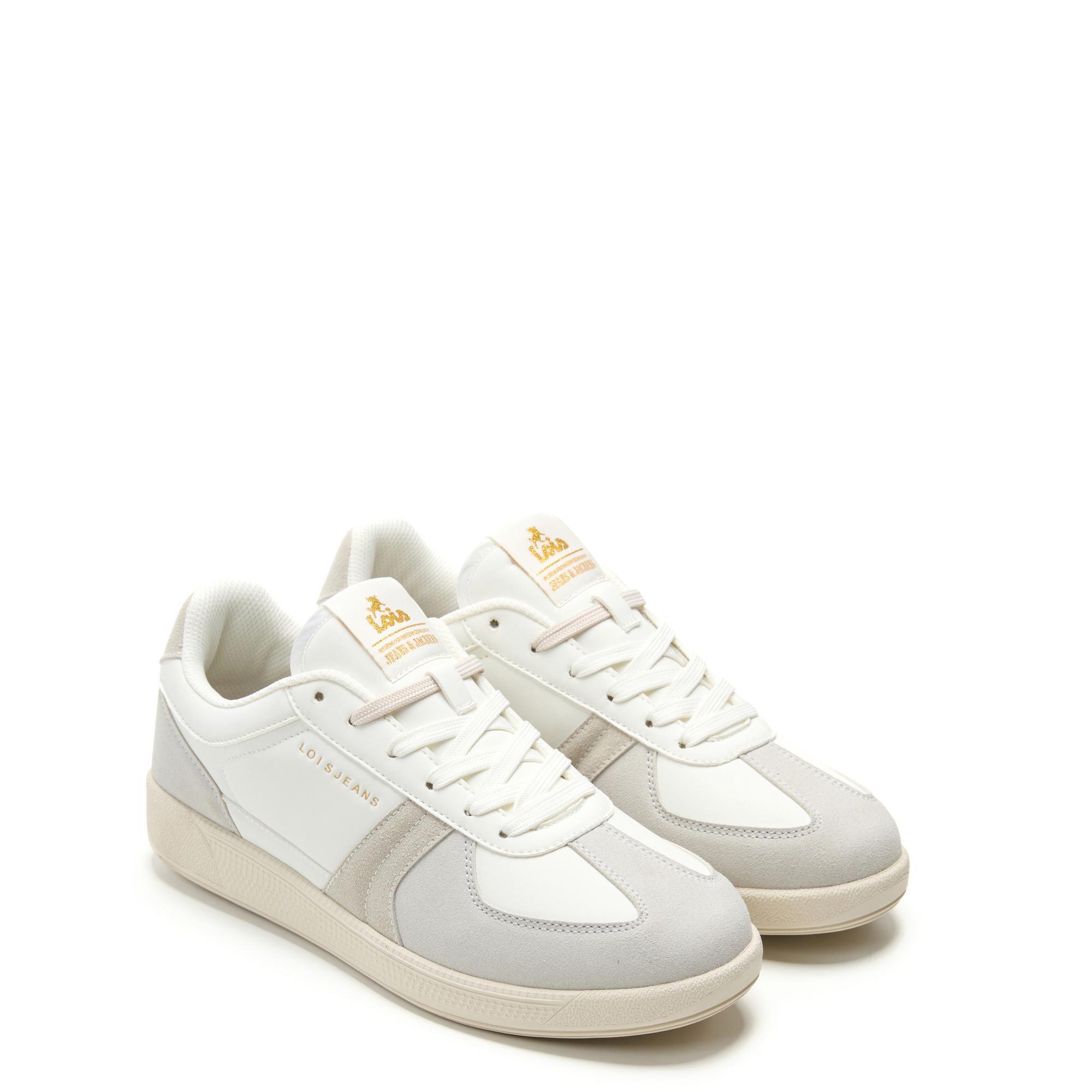 Zapatillas Lois Hombre 64486 Blancas con Cordones 2/5