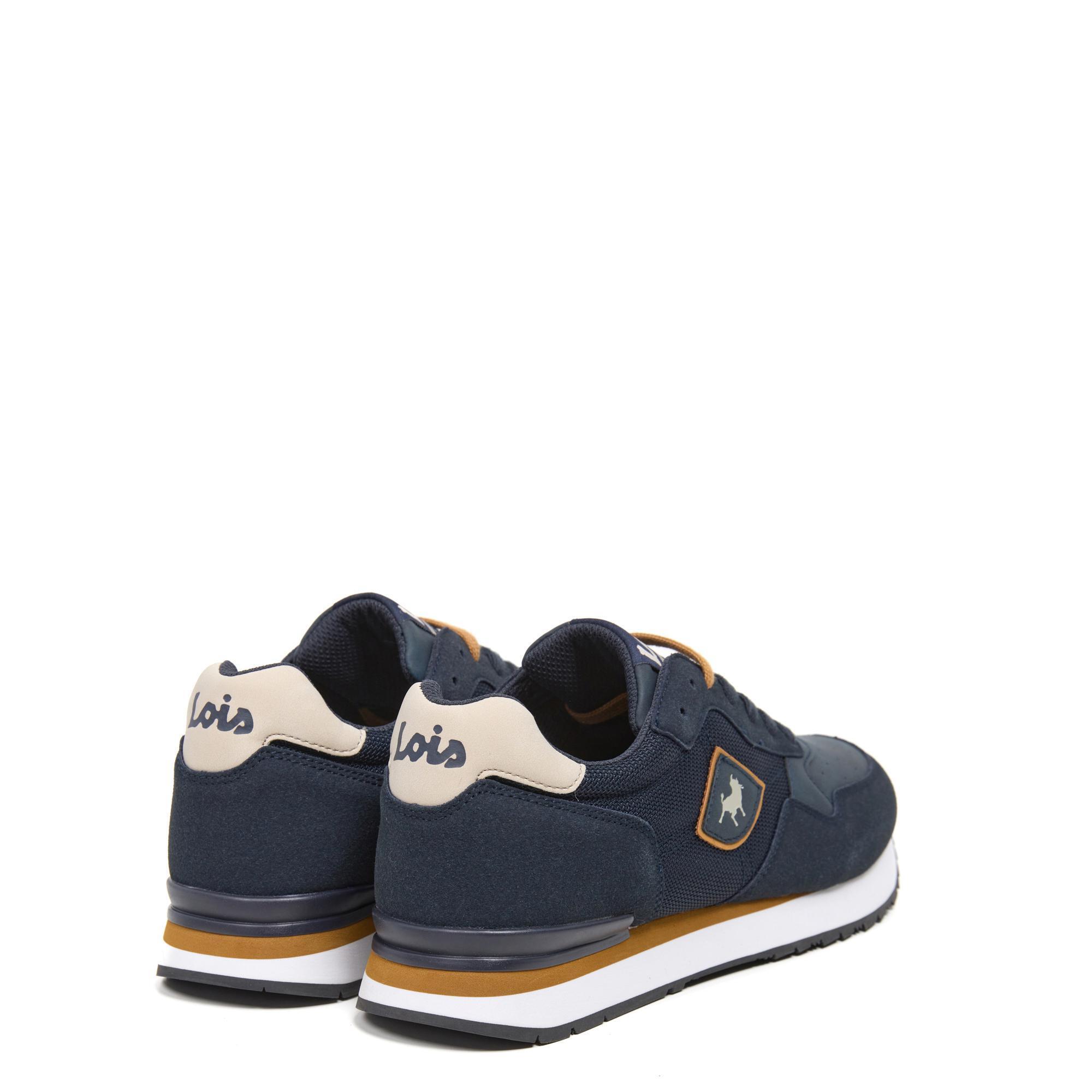 Zapatillas Lois Hombre 64480 Azul Marino con Cordones 3/6