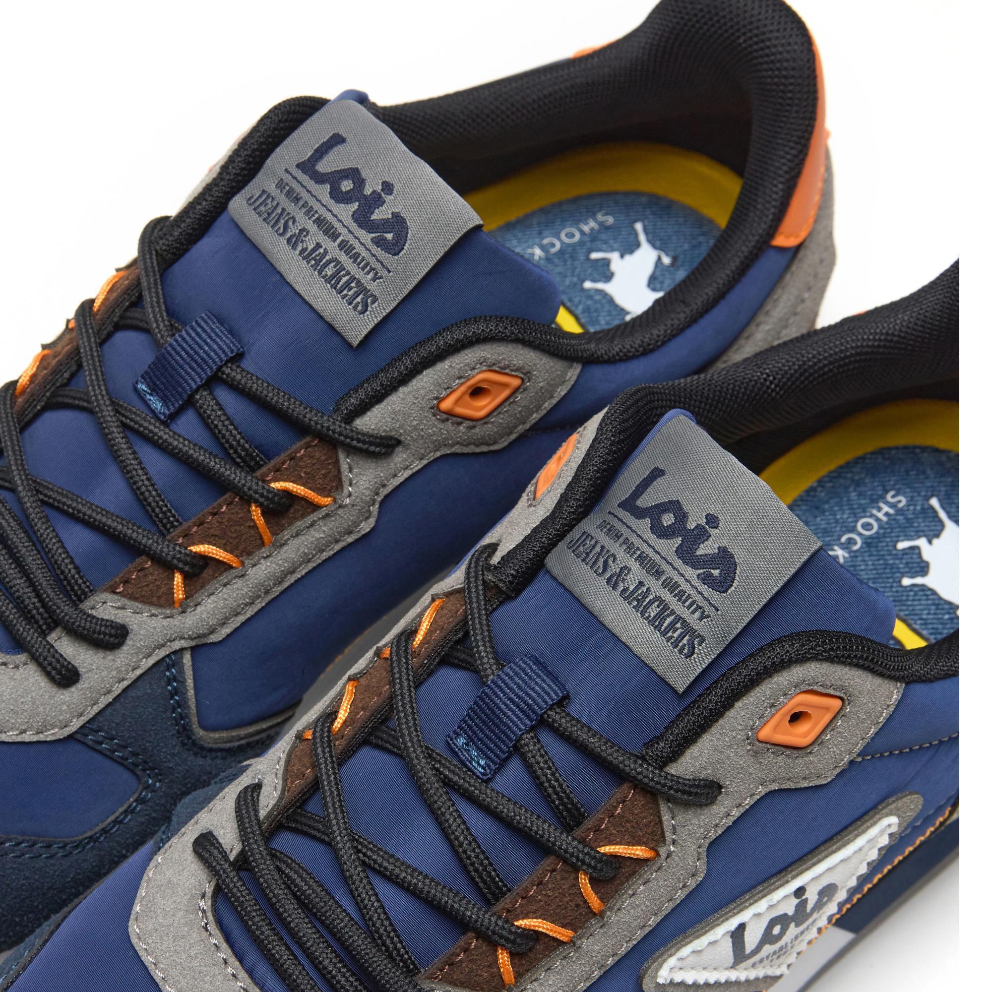 Zapatillas Lois Hombre 64483 Azul Marino con Cordones 5/5