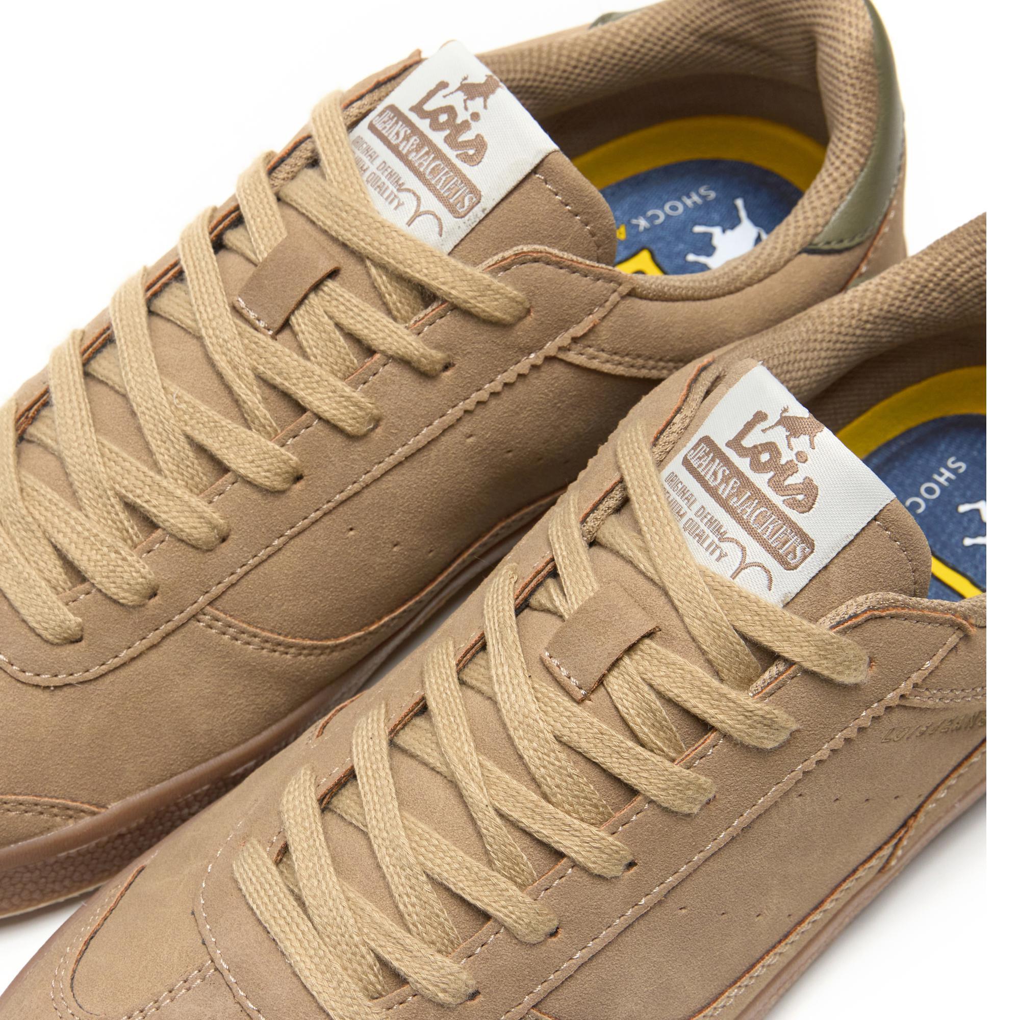 Zapatillas Lois Hombre 64488 Camel con Cordones 5/5