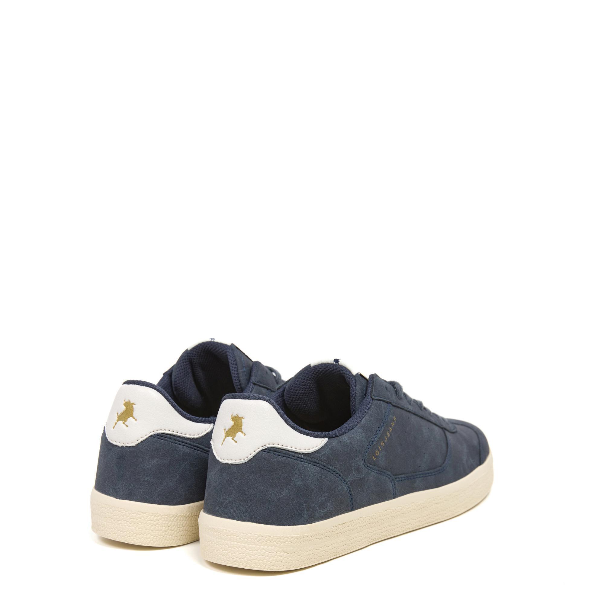Zapatillas Lois Hombre 64488 Azul Marino con Cordones 3/5