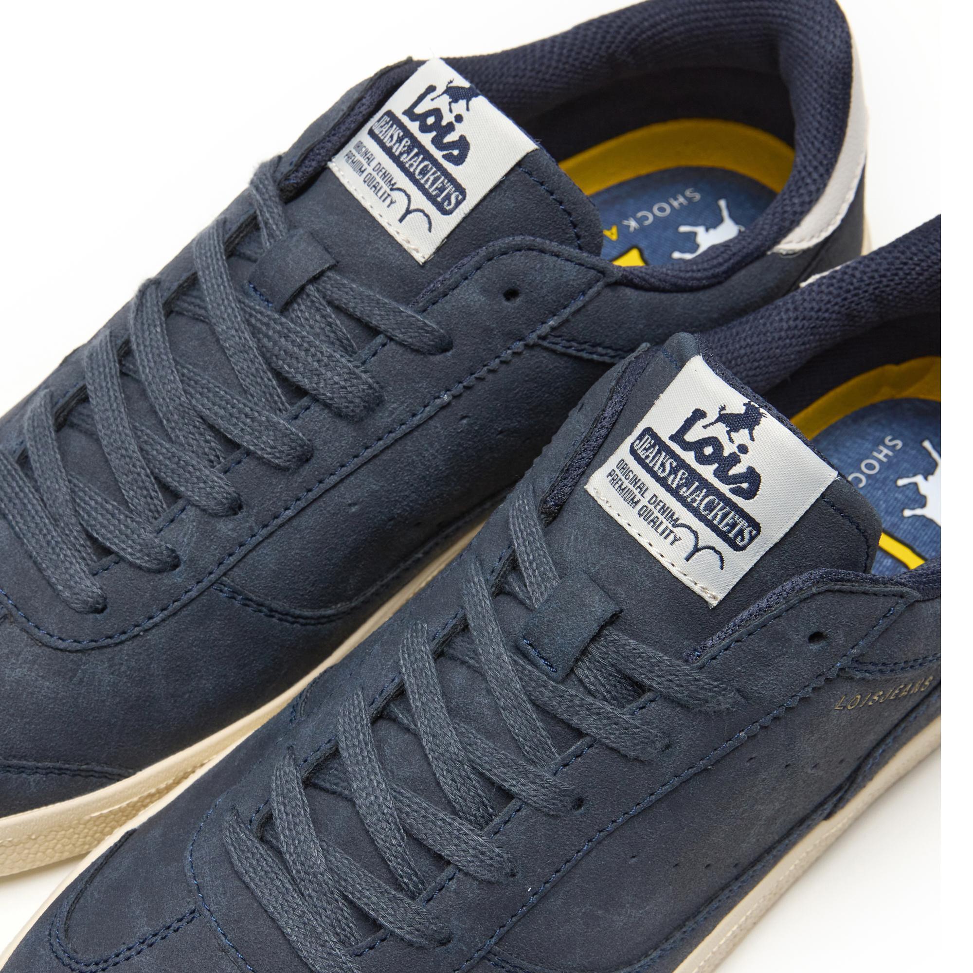 Zapatillas Lois Hombre 64488 Azul Marino con Cordones 5/5