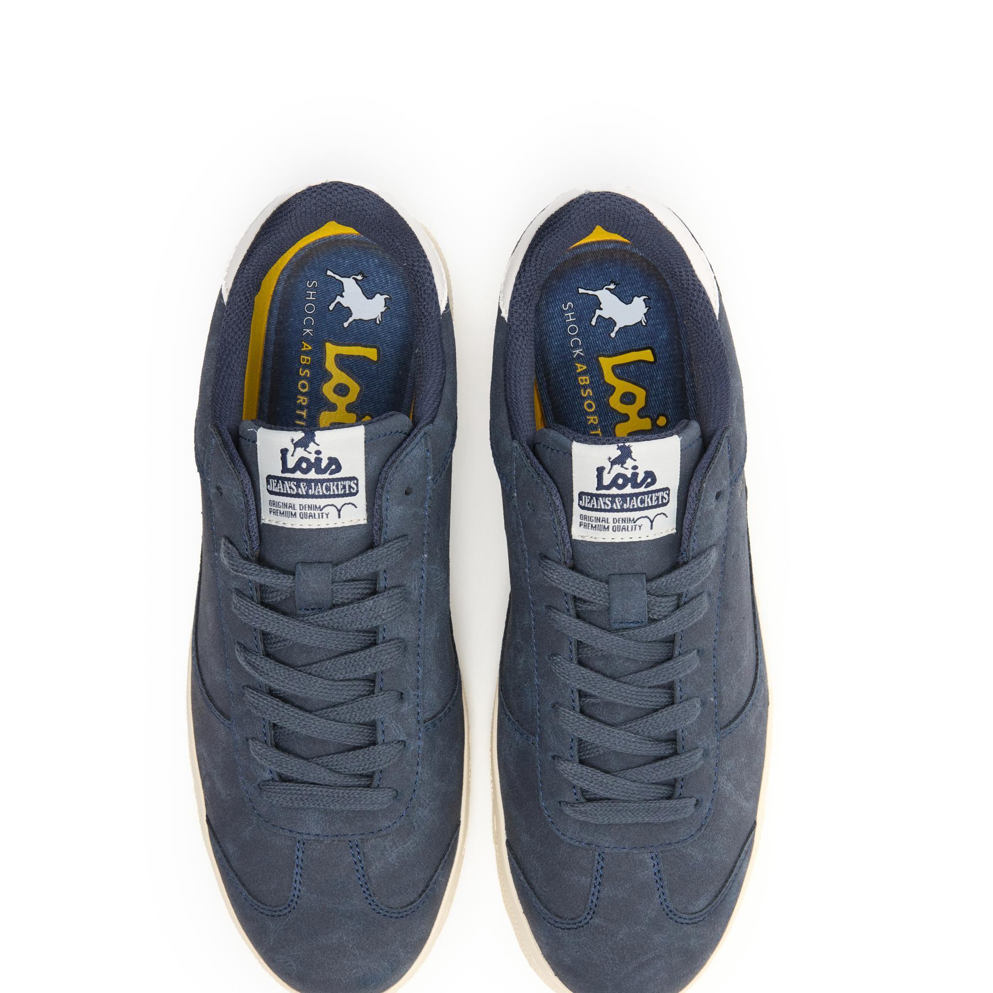 Zapatillas Lois Hombre 64488 Azul Marino con Cordones 4/5