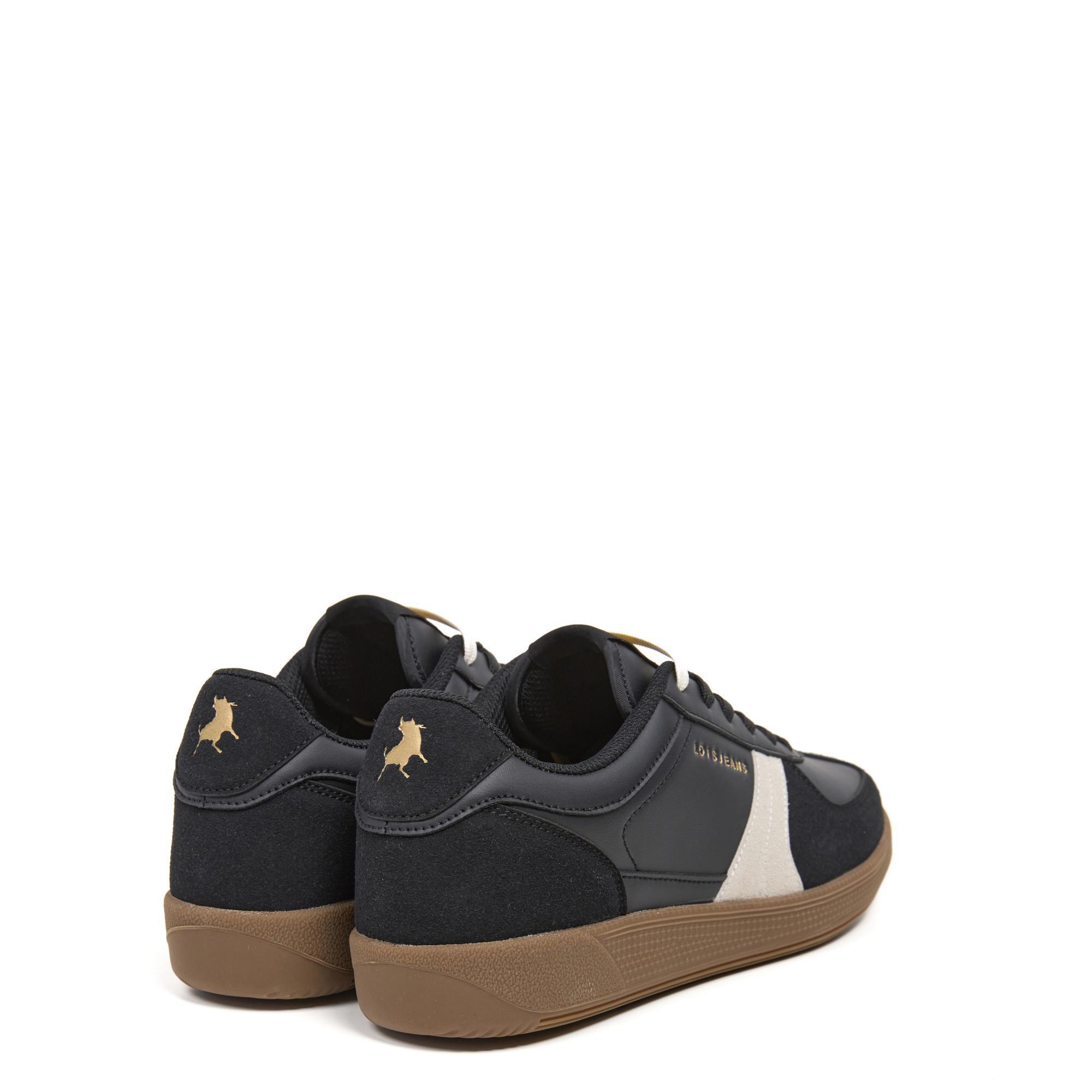 Zapatillas Lois Hombre 64486 Negras con Cordones 3/5