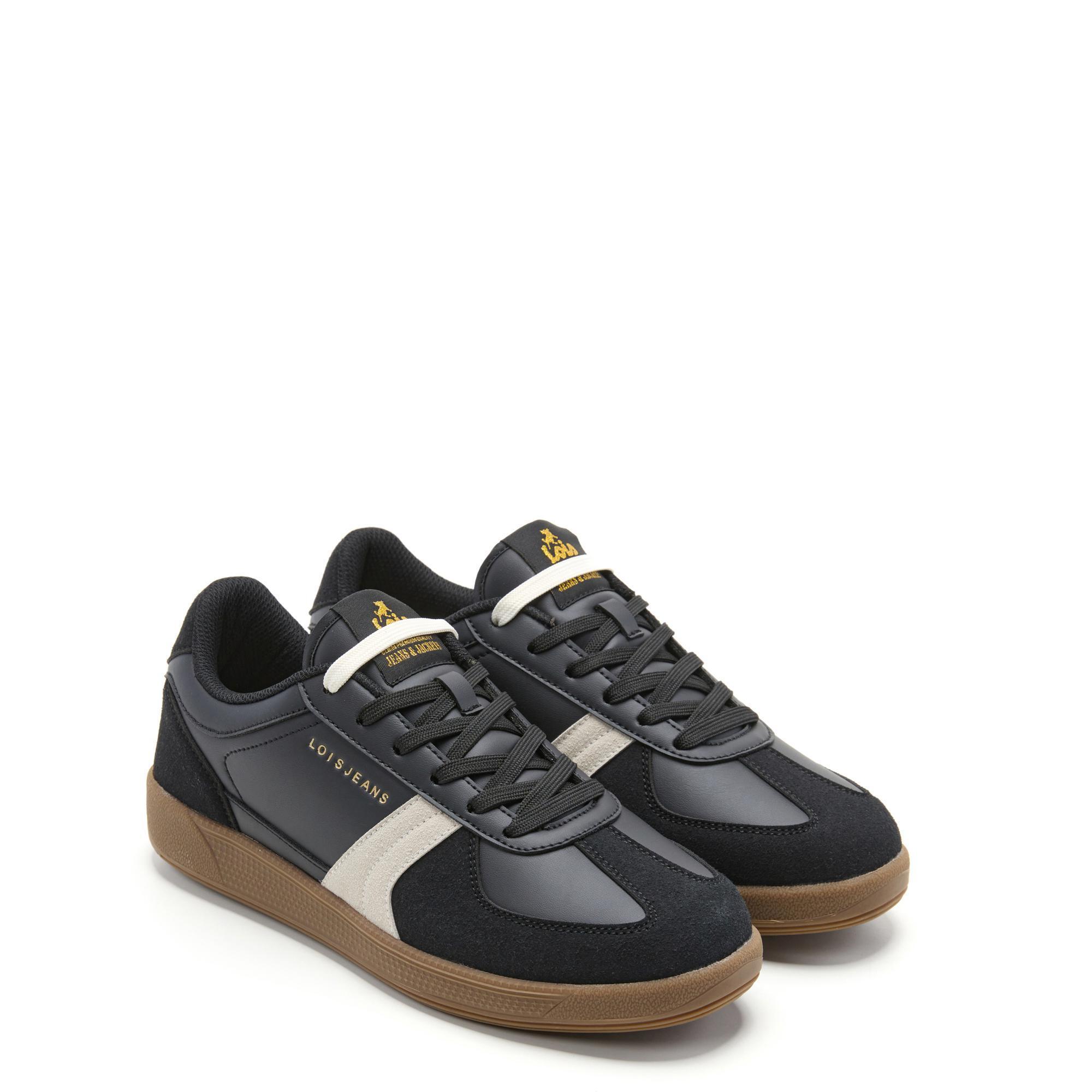 Zapatillas Lois Hombre 64486 Negras con Cordones 2/5