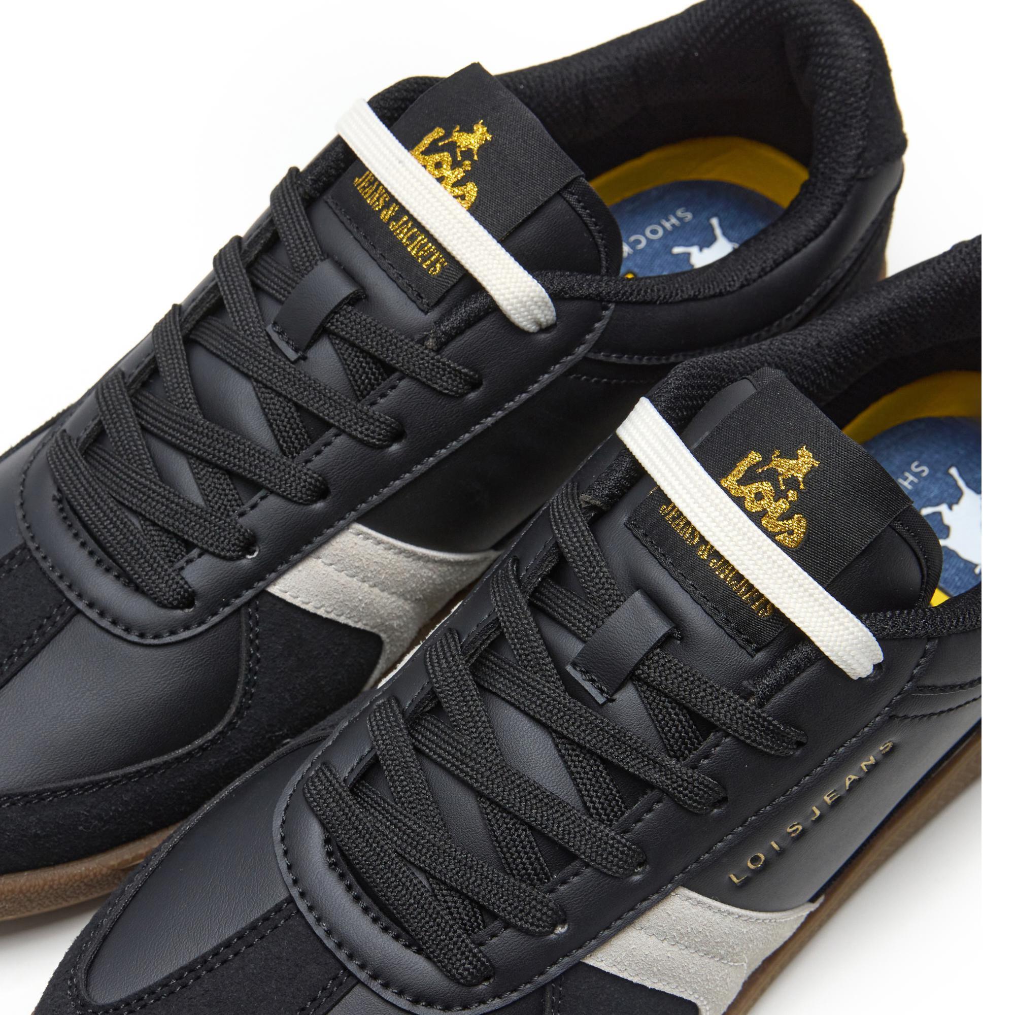 Zapatillas Lois Hombre 64486 Negras con Cordones 5/5