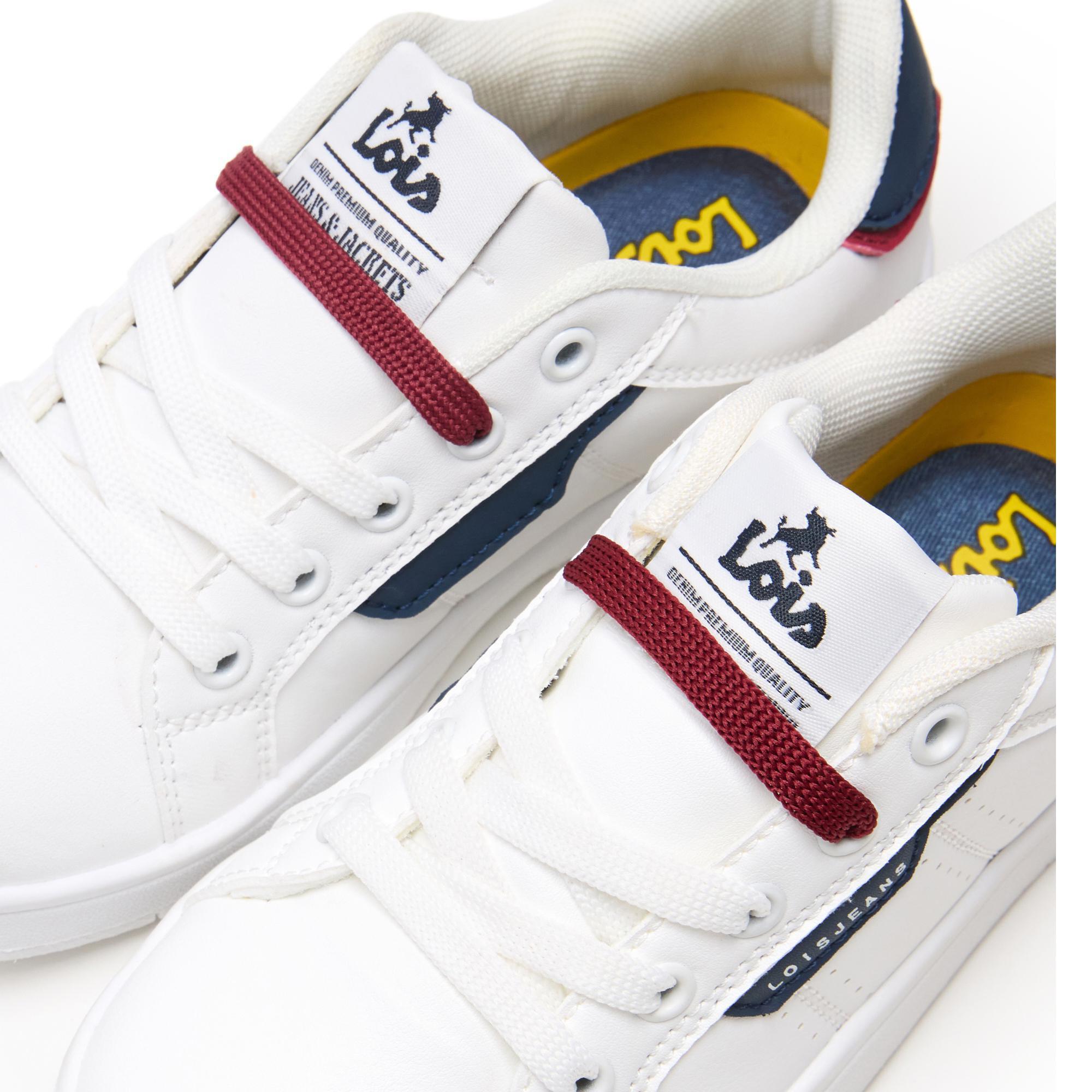 Zapatillas Lois Niño 63296 Blancas con Cordones 5/5