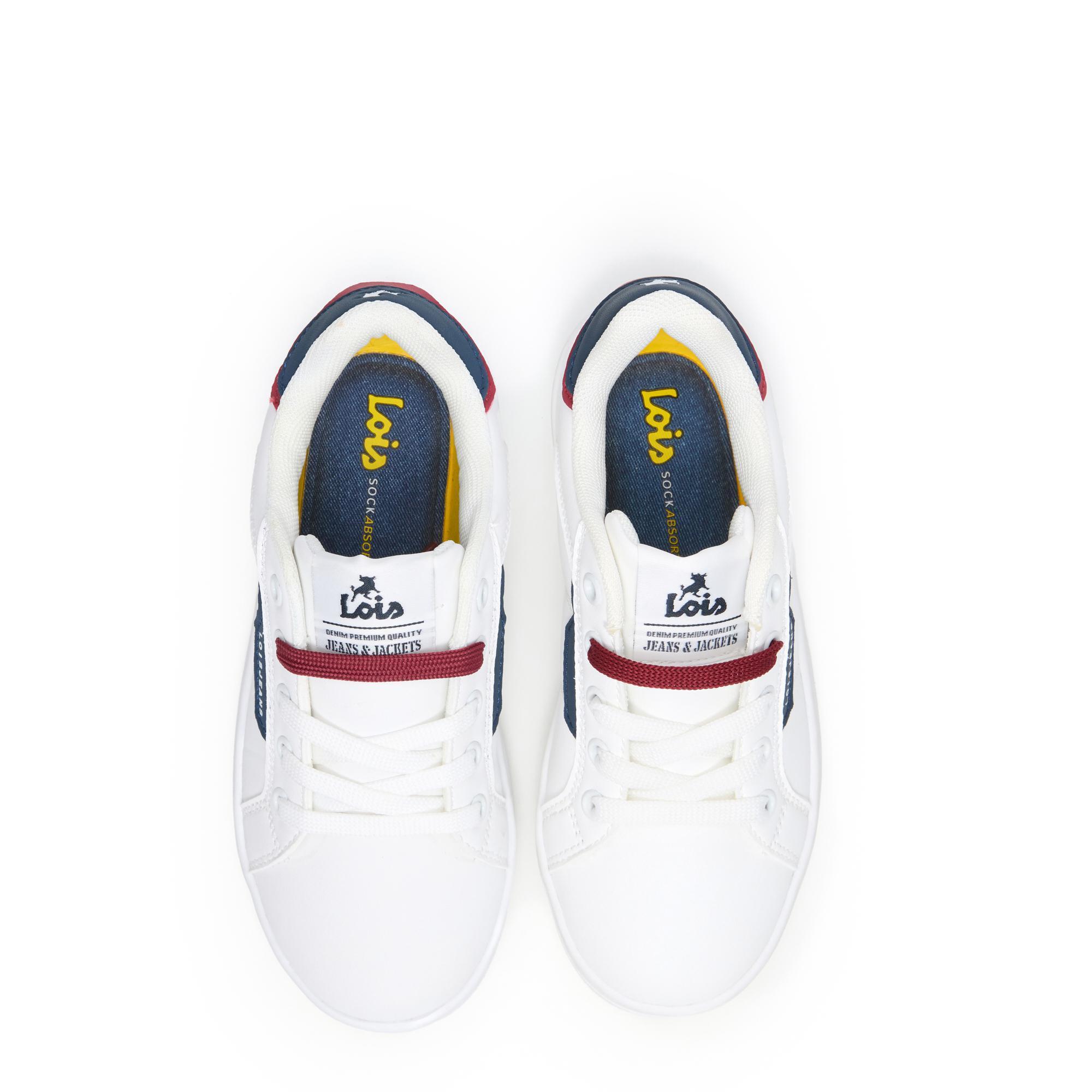 Zapatillas Lois Niño 63296 Blancas con Cordones 4/5