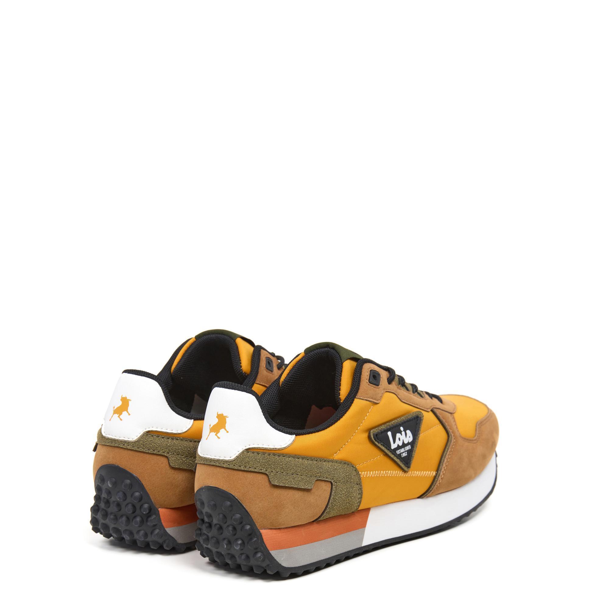 Zapatillas Lois Hombre 64483 Amarillas con Cordones 3/5