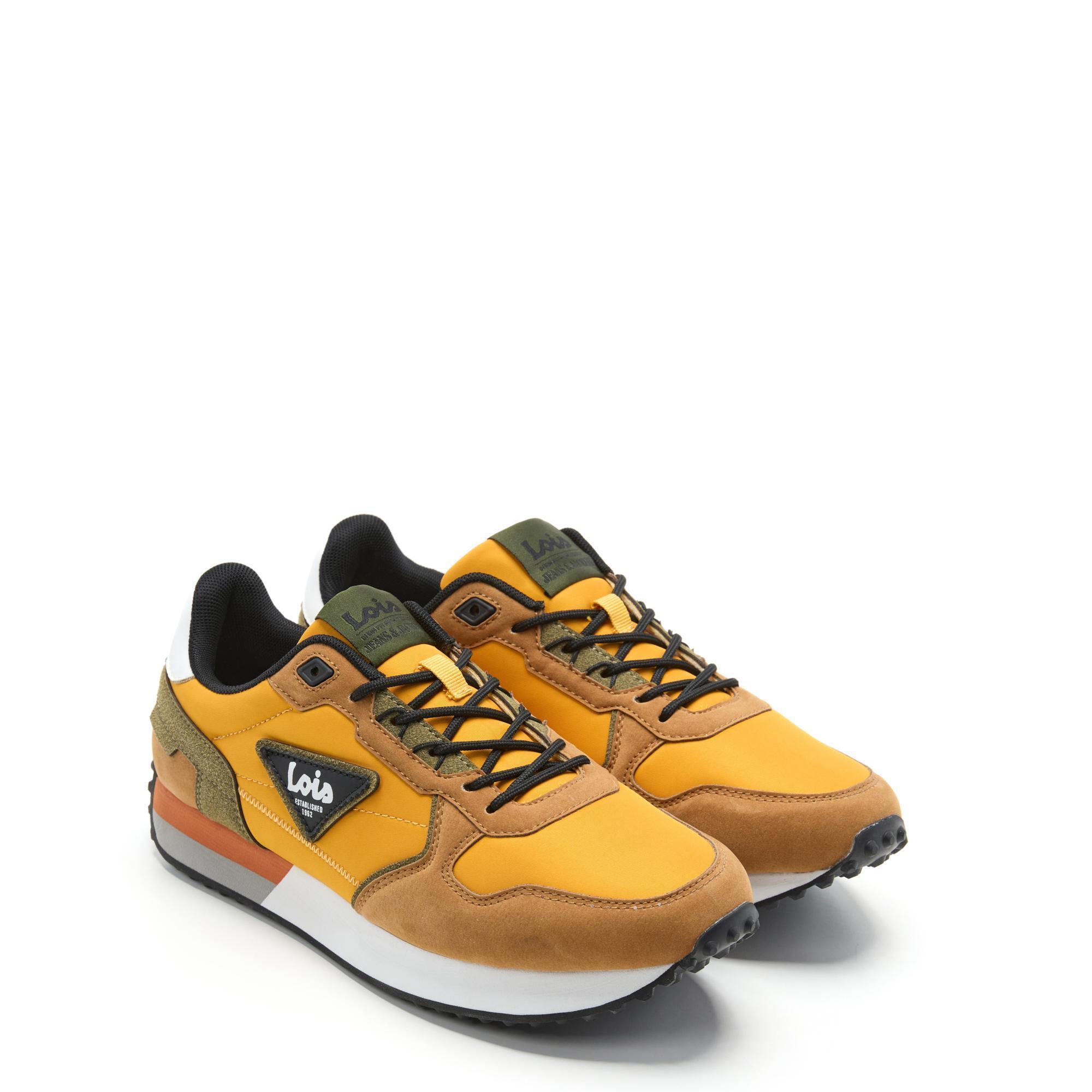 Zapatillas Lois Hombre 64483 Amarillas con Cordones 2/5