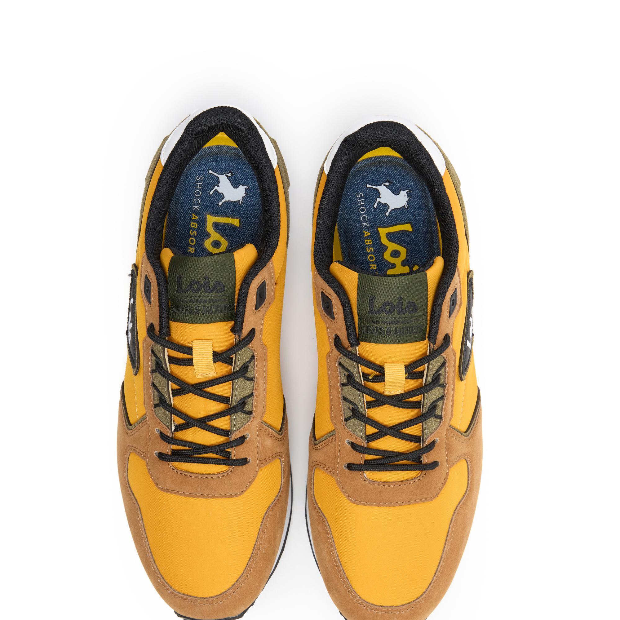 Zapatillas Lois Hombre 64483 Amarillas con Cordones 4/5