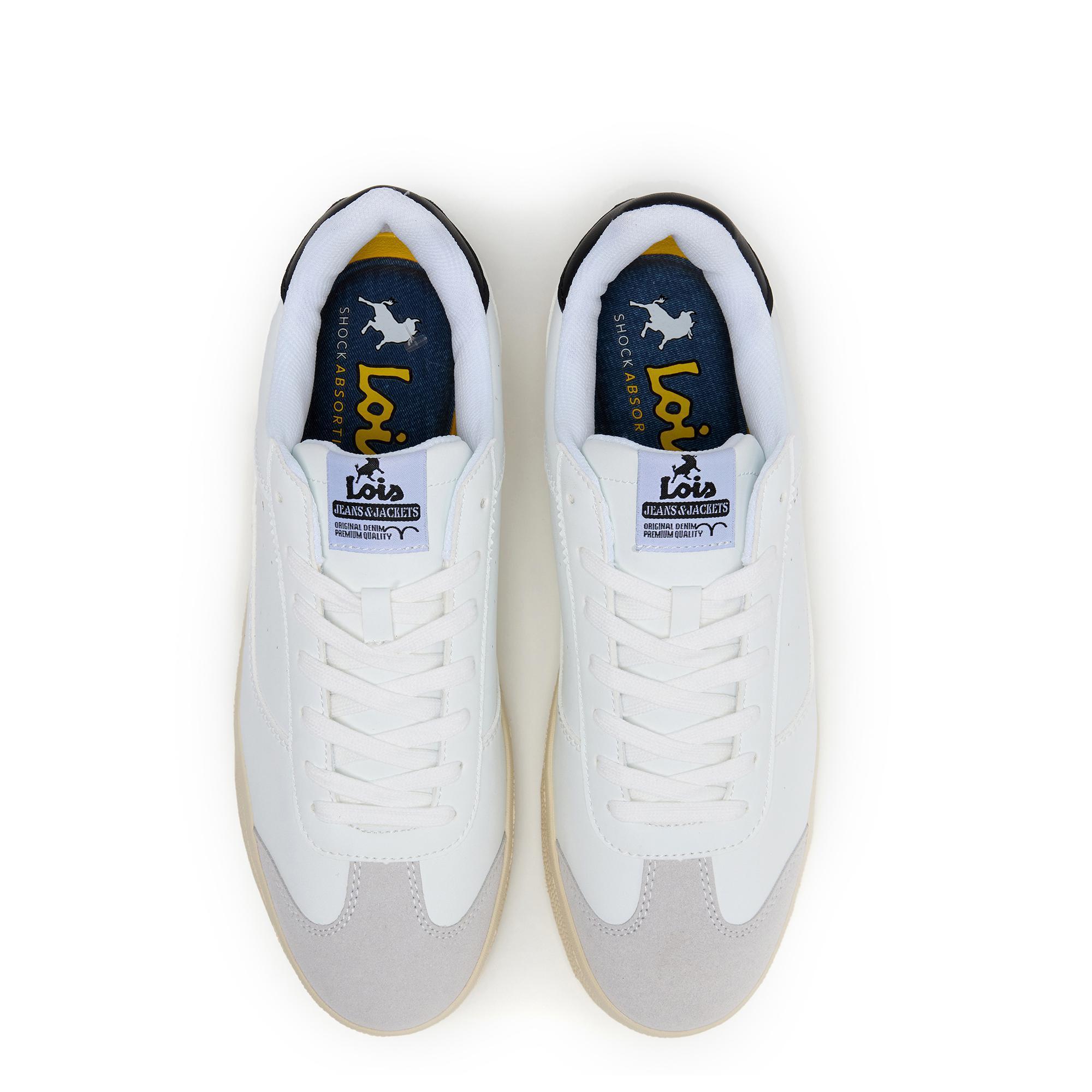 Zapatillas Lois Hombre 64488 Blancas con Cordones 4/5