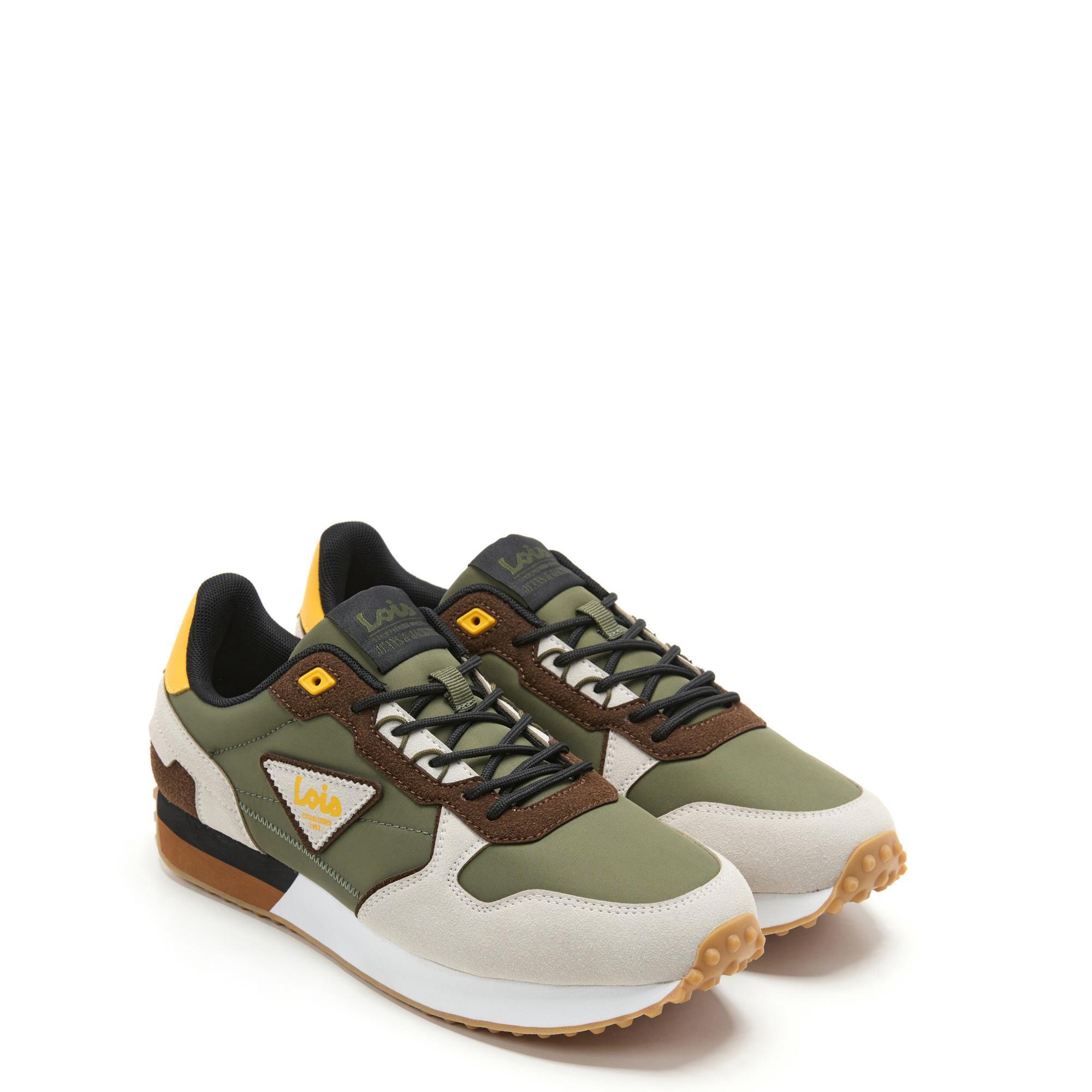 Zapatillas Lois Hombre 64483 Caqui con Cordones 2/5