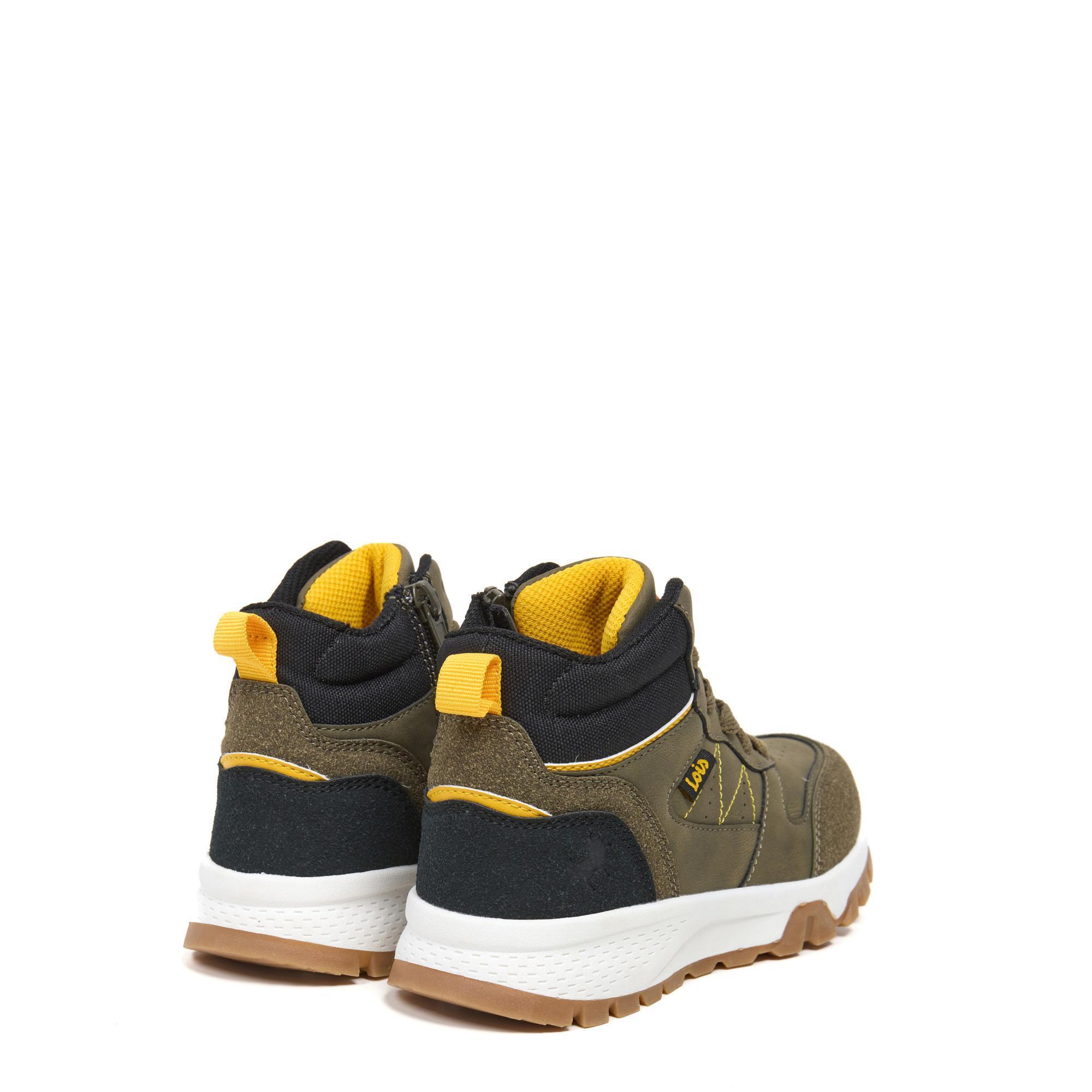 Botines Lois Niño 63303 Caqui Cremallera y Cordones 3/5