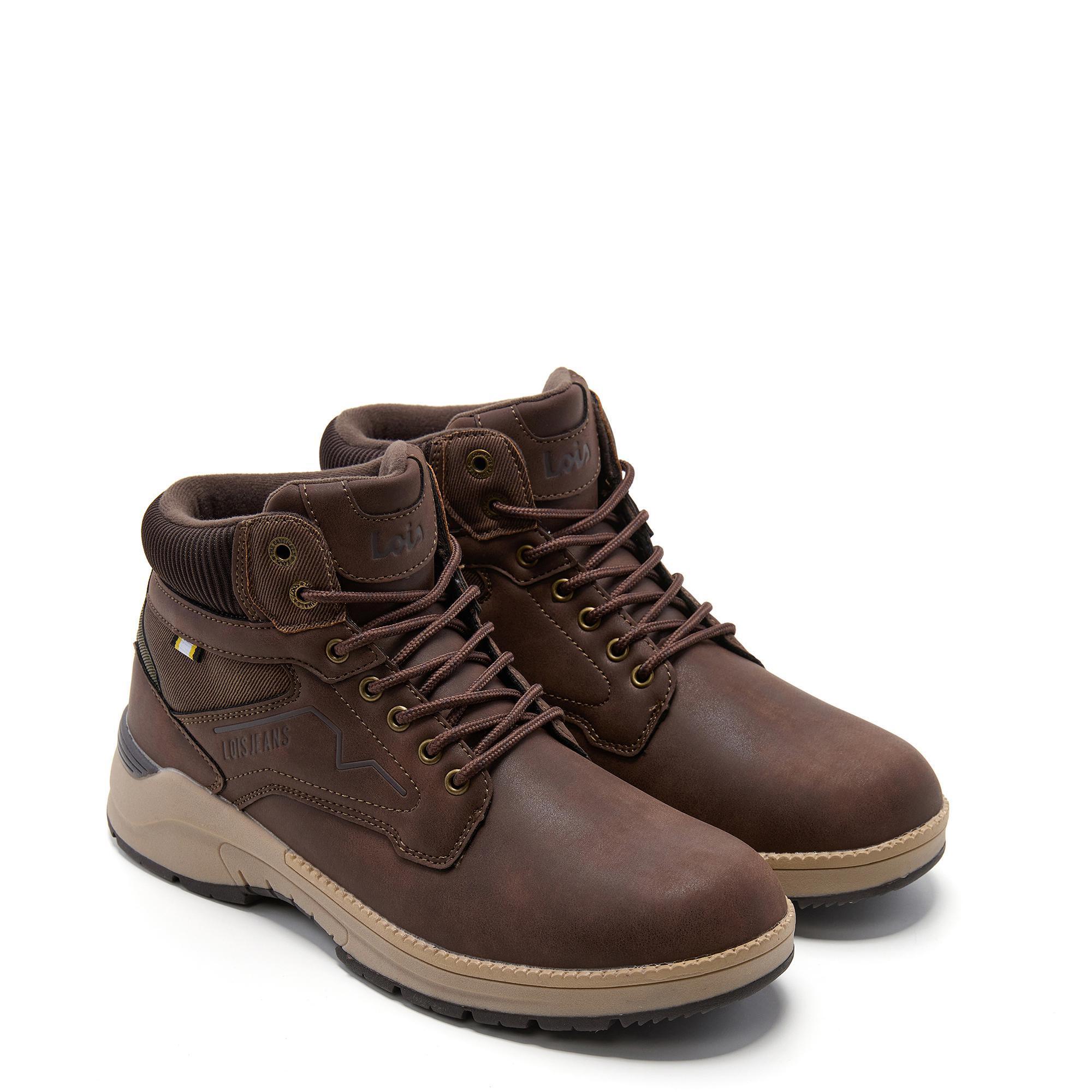 Botas Lois Hombre 64515 Marrones con Cordones 2/5