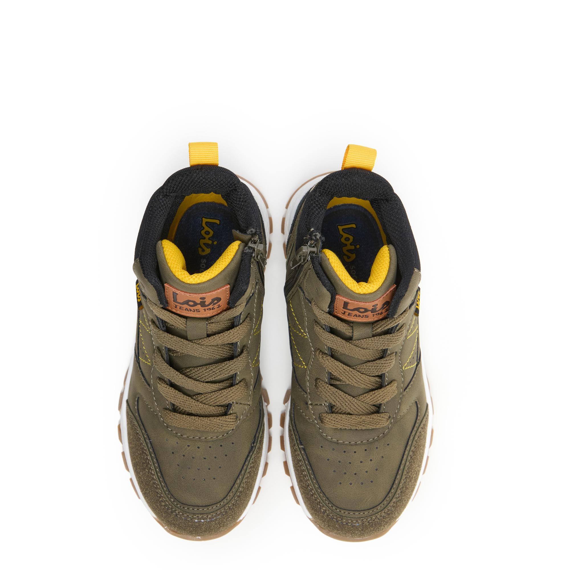Botines Lois Niño 63303 Caqui Cremallera y Cordones 4/5