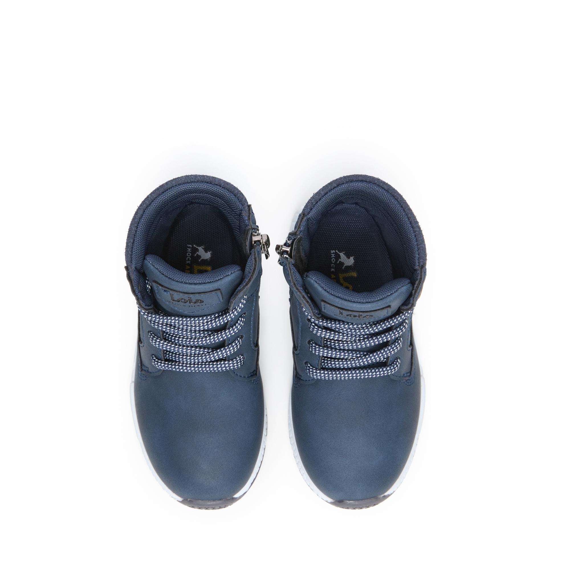 Botines Lois Niño 46259 Azul Marino Cremallera y Cordones 4/5