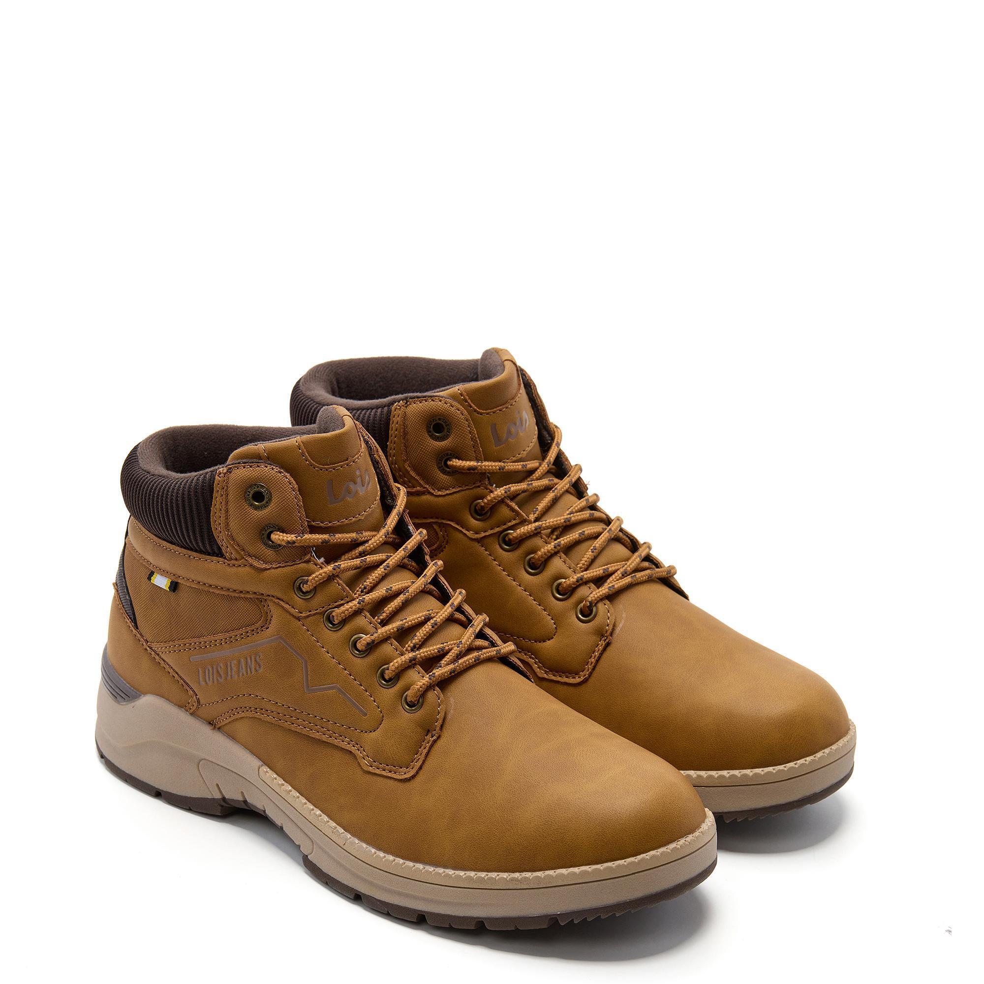 Botines Lois Hombre 64515 Melocotón con Cordones 2/5