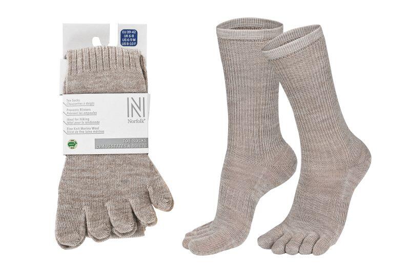 56% Merinowolle Zehensocken - Anti-Blasen - Wandersocken - Bruges 2/7