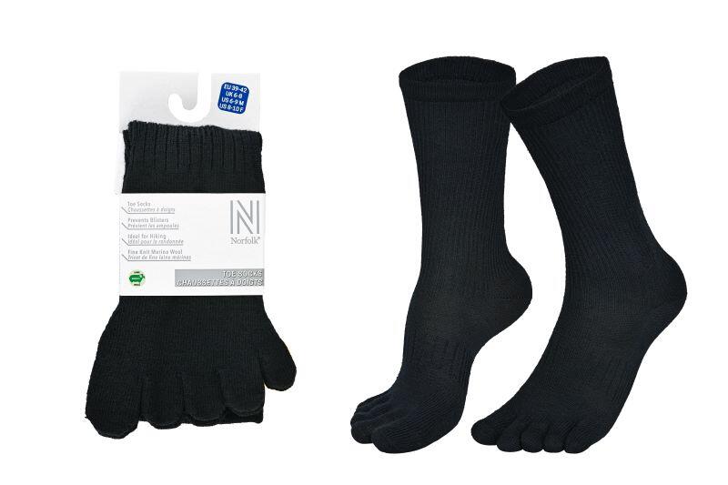 Calcetines de dedo 56% lana merino - Anti-ampollas - Senderismo - Bruges 2/5