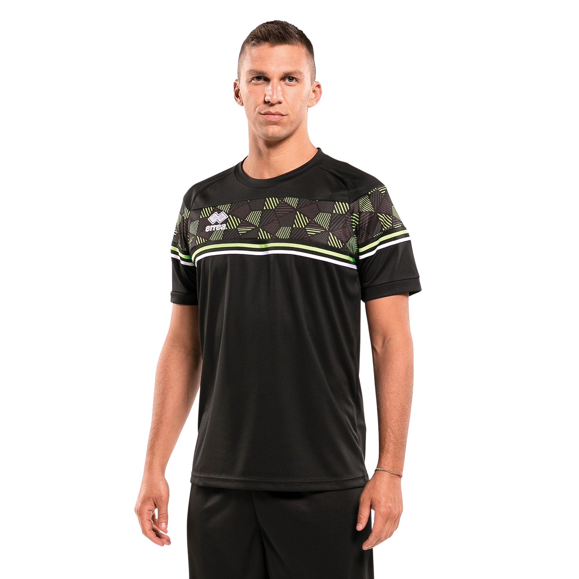 Errea - Maillot Errea Diamantis Maglia - T-shirt Manches Courtes - Noir|vert - 38 S - Decathlon