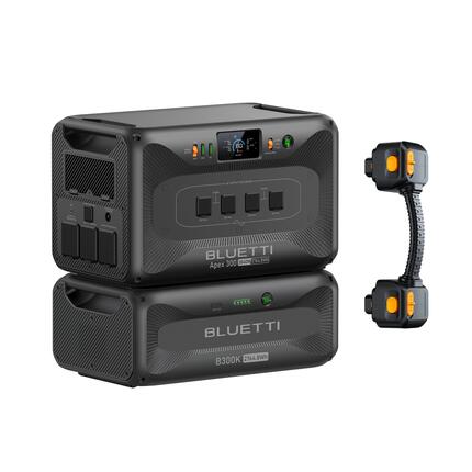 Kit Powerstation BLUETTI Apex 300 (AC380)+B300K2 - 4x3840 W, 5,52 kWh (0% MwSt)