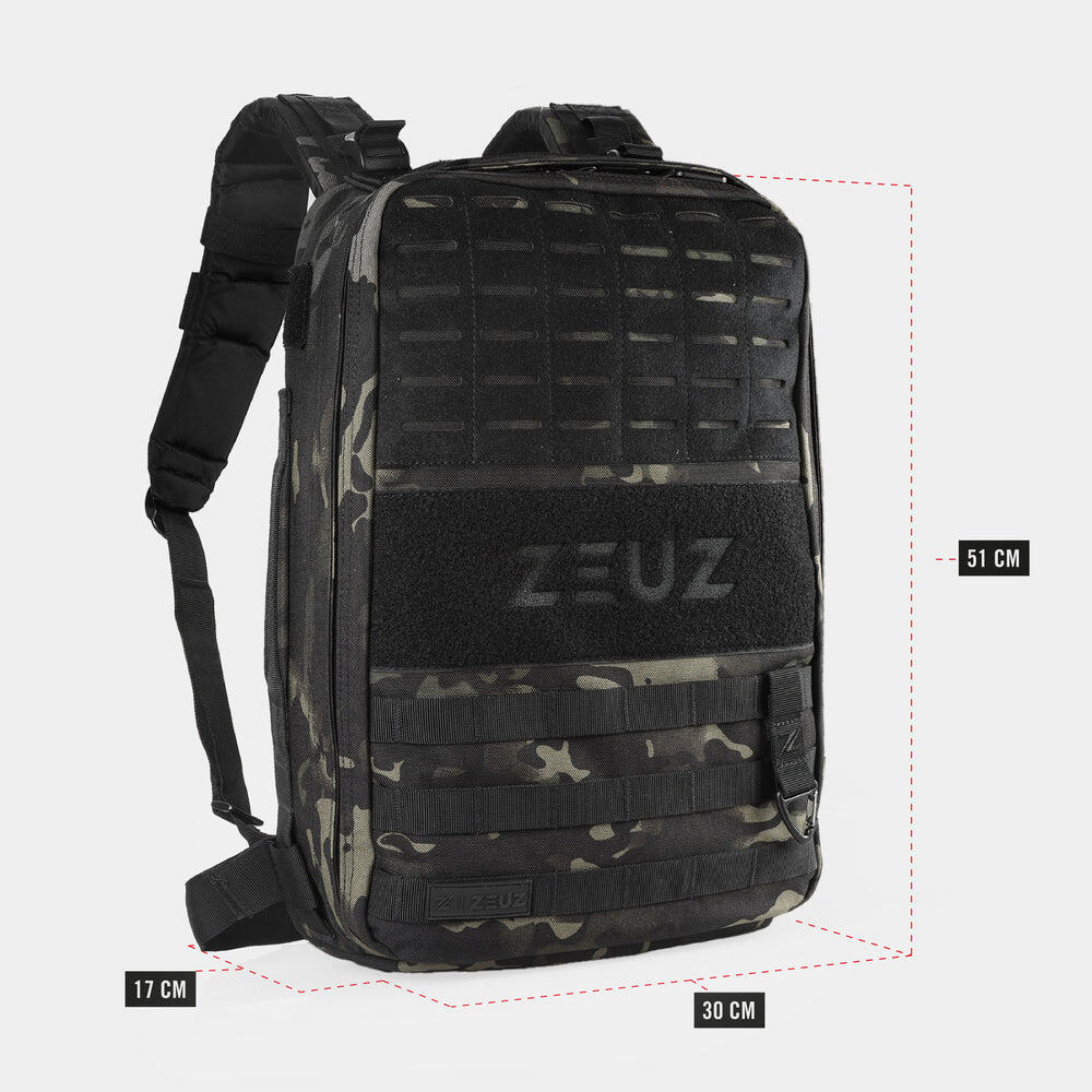 Sac à dos de lestage ZEUZ – Sac à dos d'entraînement – Camouflage 4/7