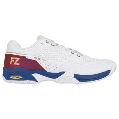 Schoenen - badminton - dames - lichtgewicht, stabiel, ademend - trust v3 - wit