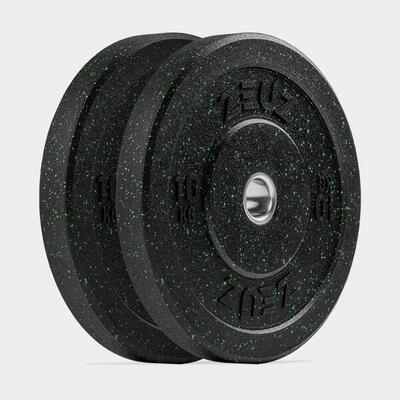 Zeuz 1 stuk halterschijf 15 kg – gewichten set – bumper plates voor 50 mm halter