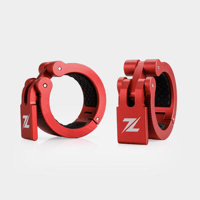 Zeuz 2 stuks aluminium 50 mm haltersluiting & halterklem – rood