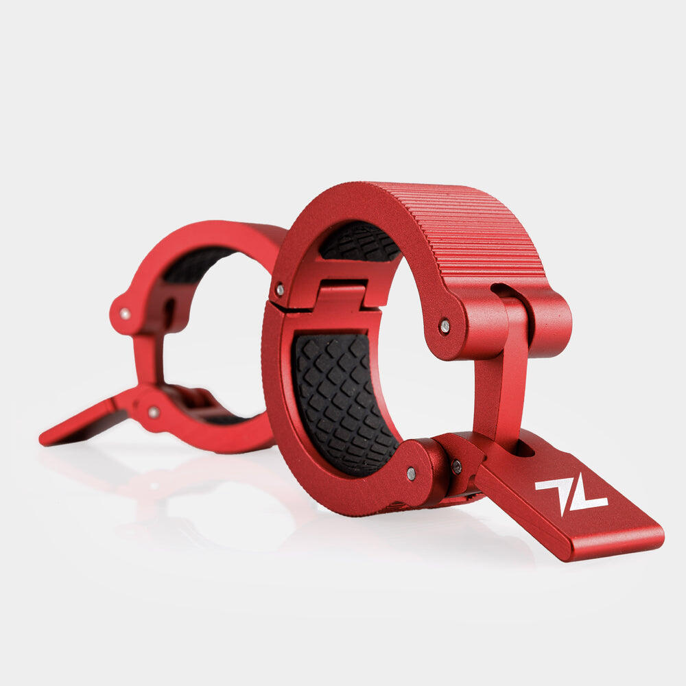ZEUZ Chiusura e clip per bilanciere in alluminio a 2 pezzi da 50 mm – Rosso 2/4