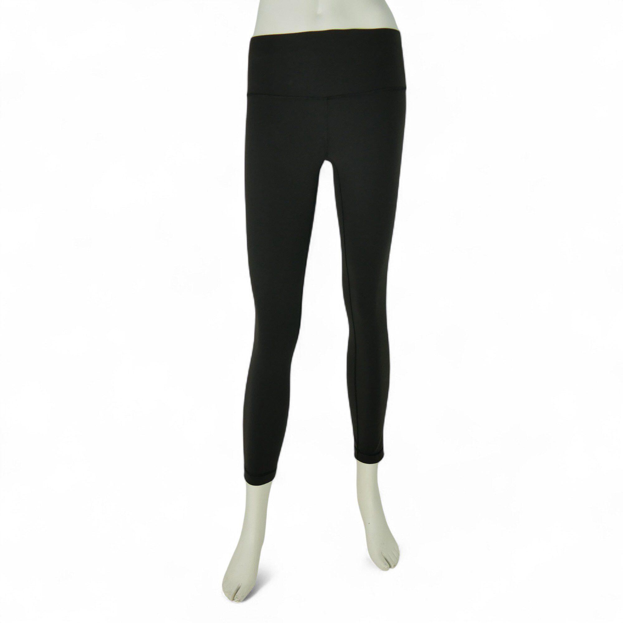 LULULEMON Segunda Vida - Calças Leggings Pretas Yoga Fitness Femininas - Como novo