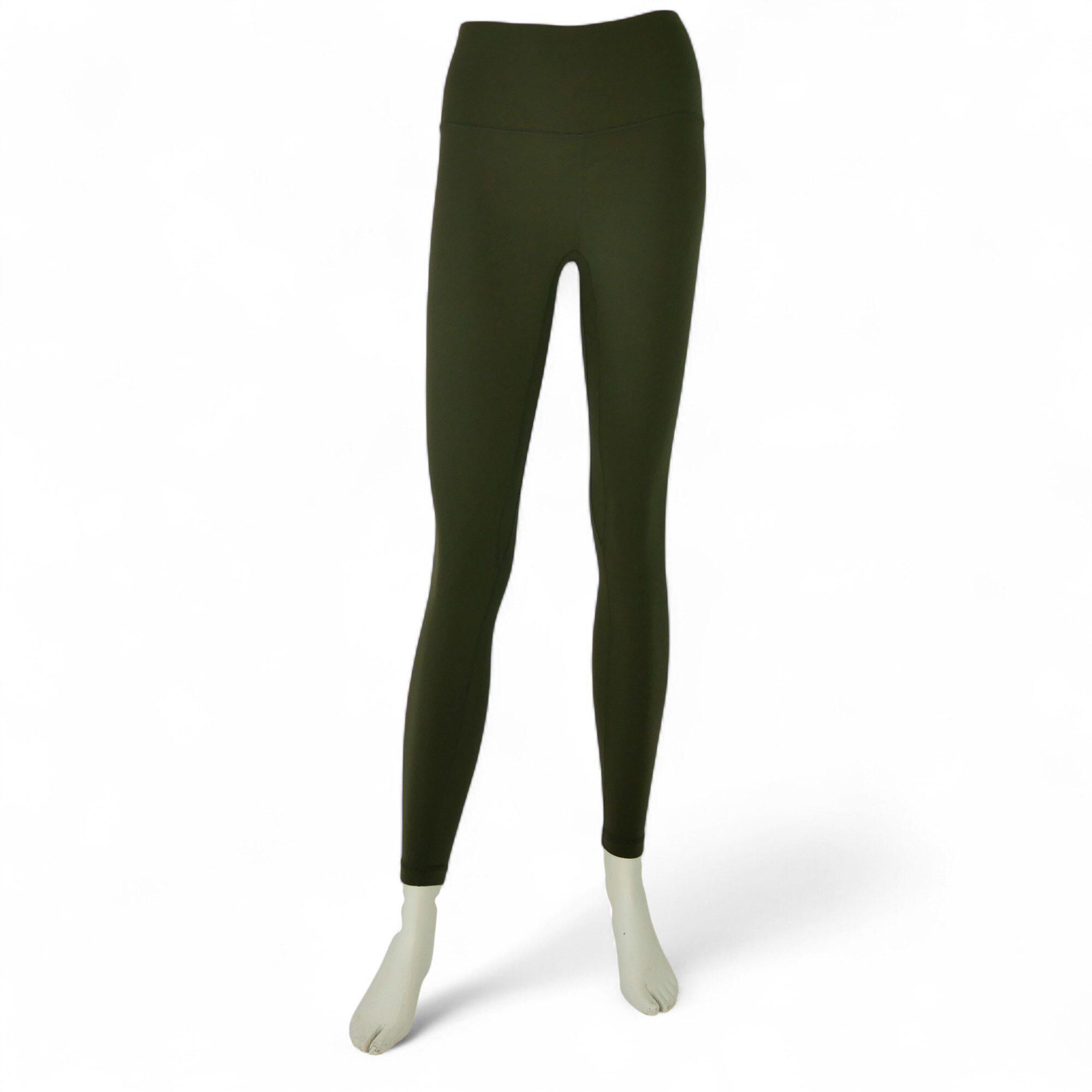 LULULEMON Segunda Vida - Calças Leggings Cáqui para Yoga  - Como novo