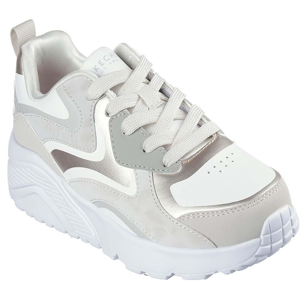 Skechers Girls Street UNO Shoes 310371L-NAT Air-Cooled Memory Foam