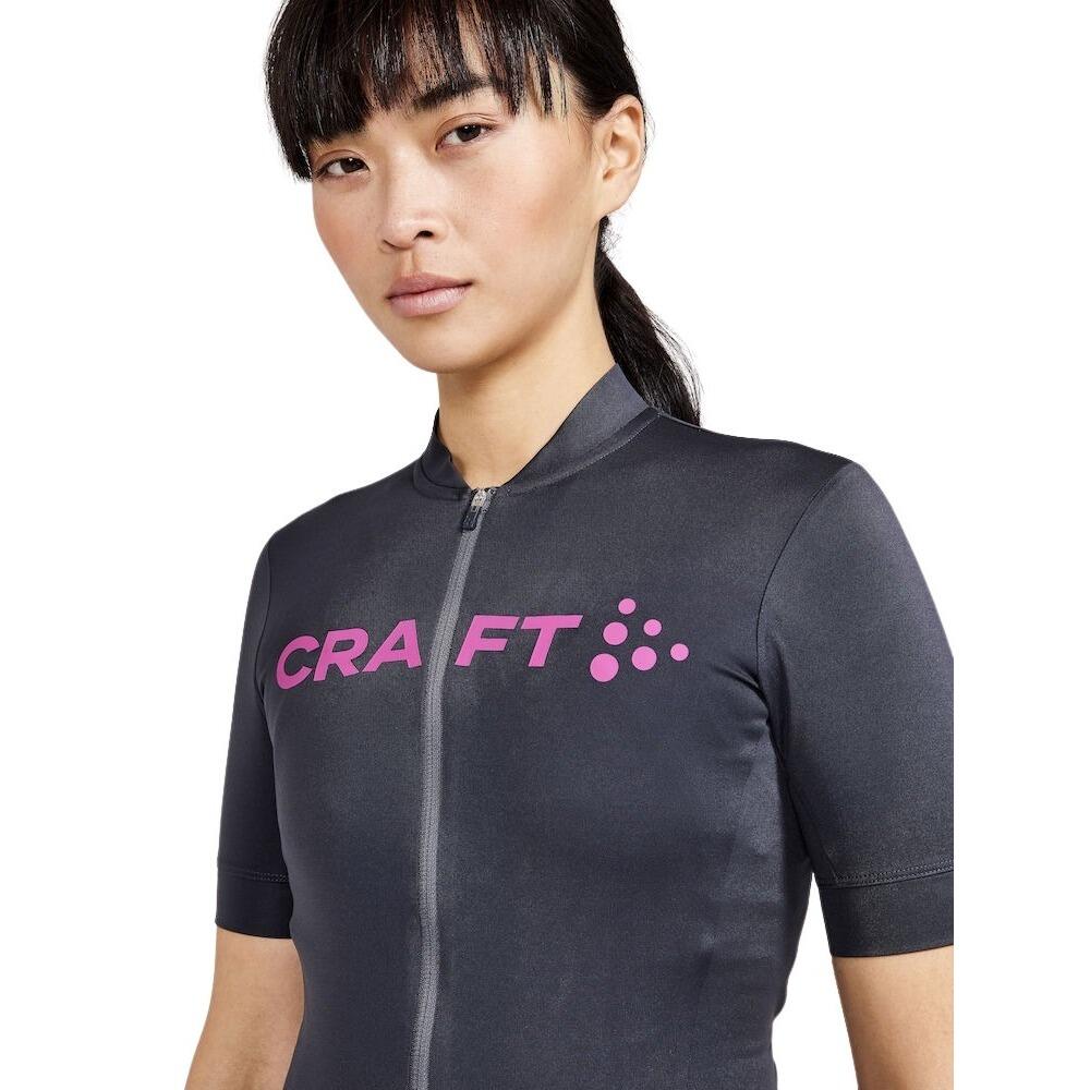 Kurzarmtrikot Damen Craft Essence Bike Grau Pink 5/6