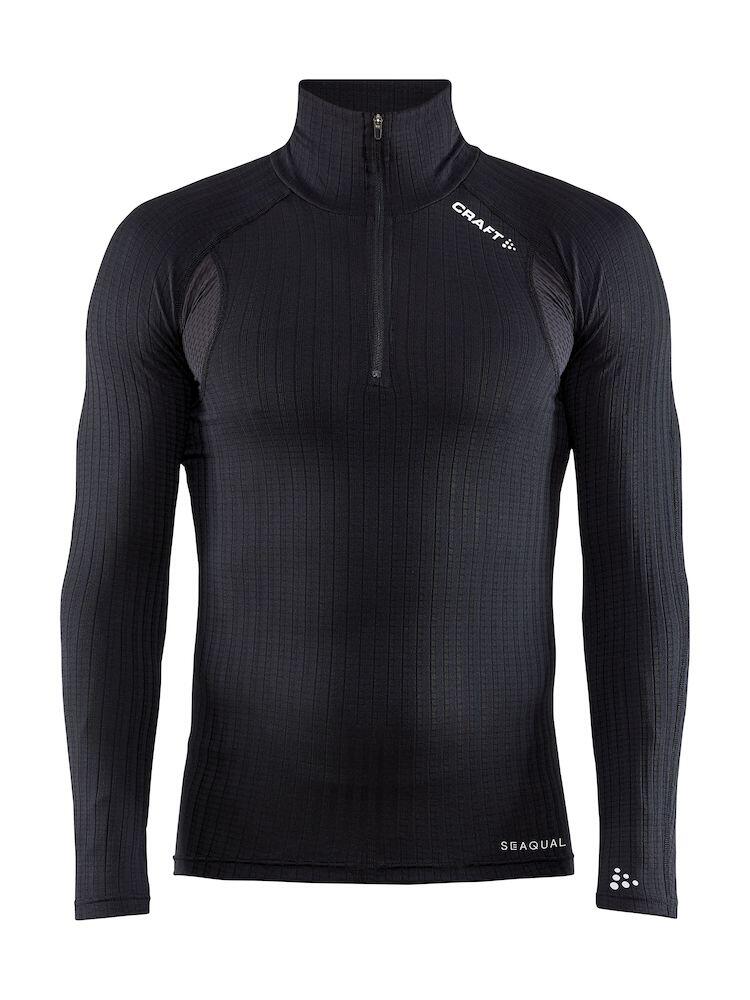 CRAFT ACTIVE EXTREME X ZIP LONG SLEEVE BASELAYER MEN BLACK