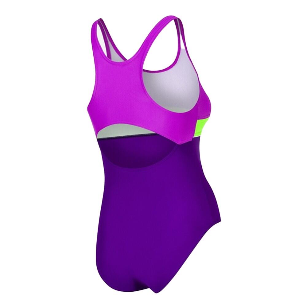 Fato de banho Emily One Piece para rapariga (Violeta / Rosa) 3/4