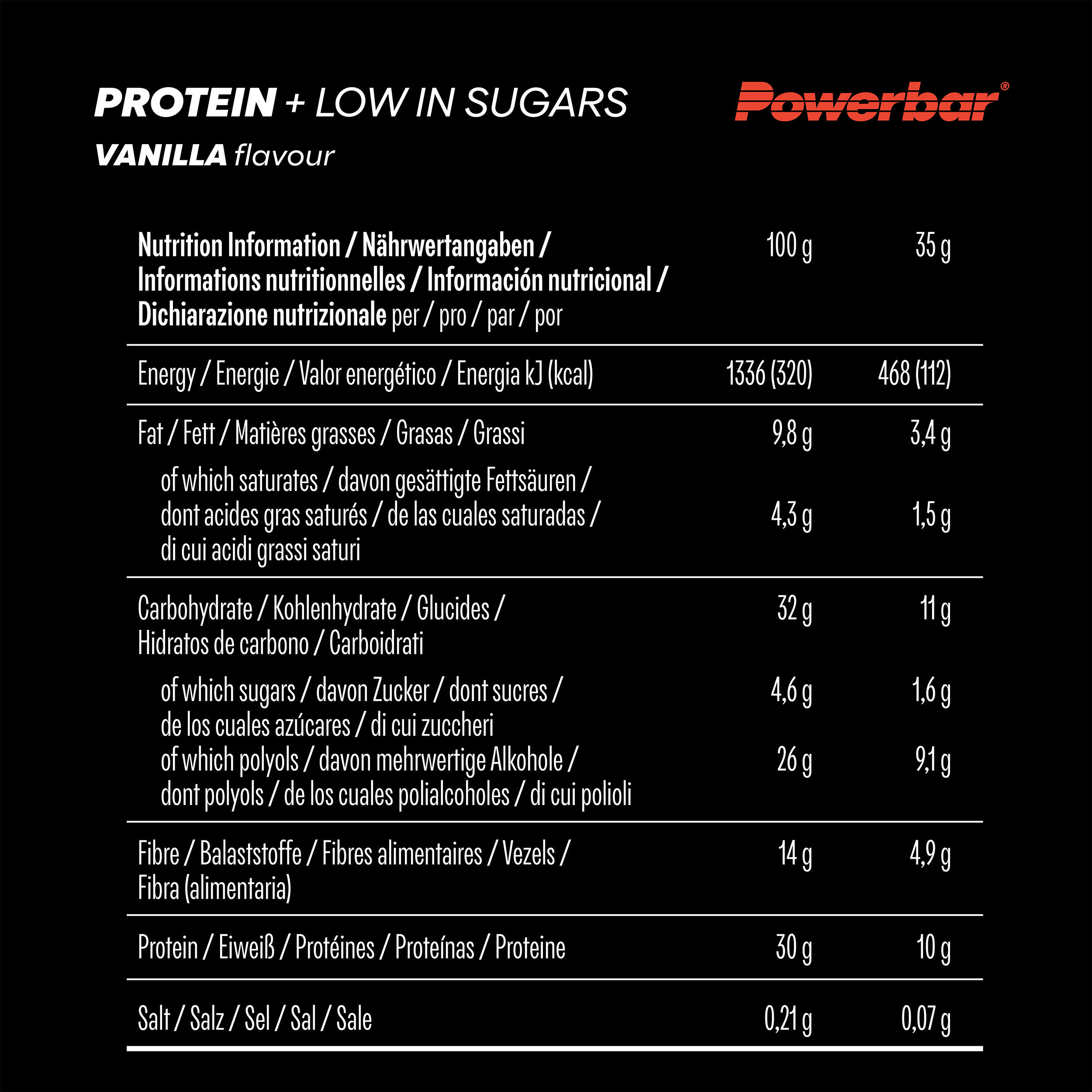 Barre protéinée 35g PowerBar (lot de 16) 5/7