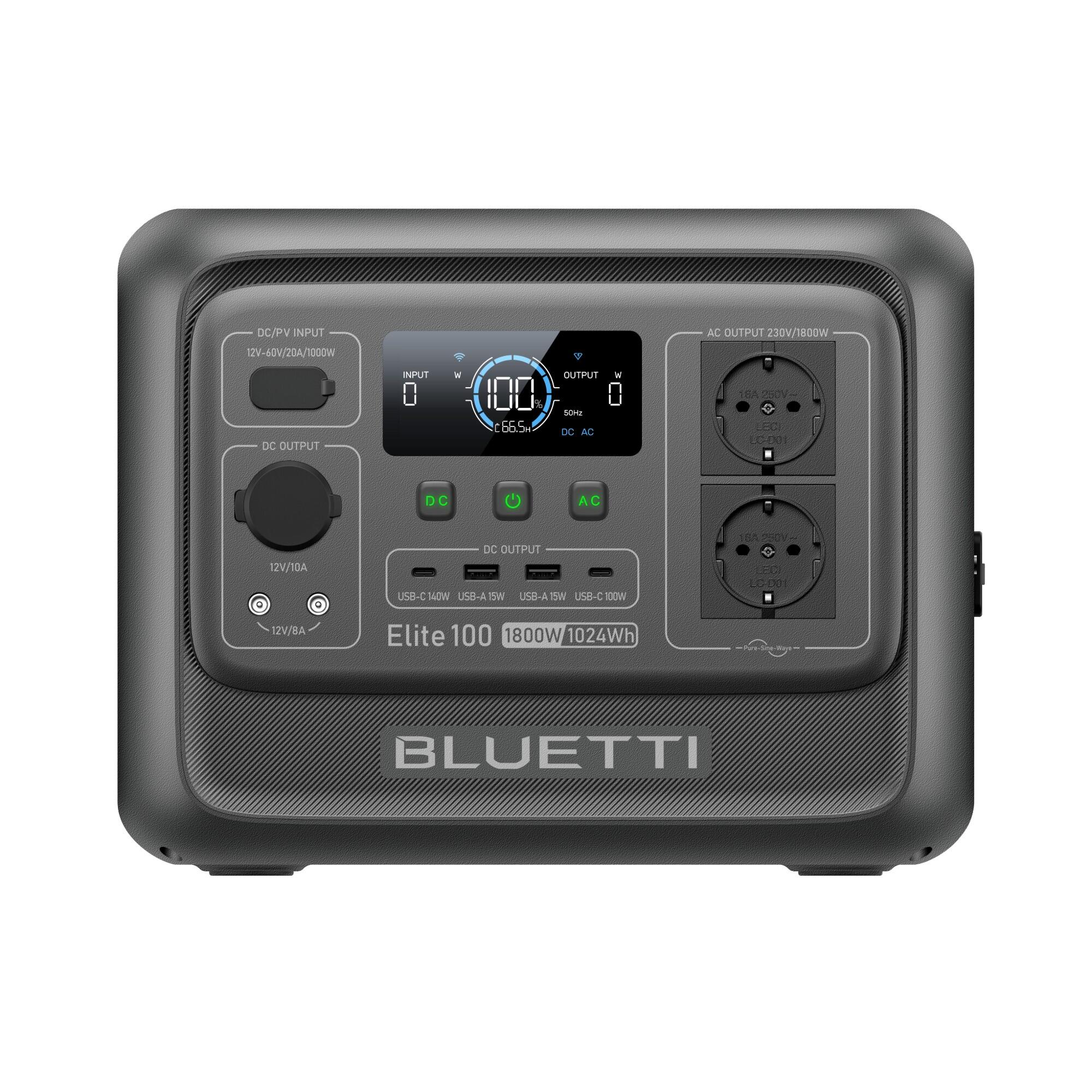BLUETTI Estação de energia portátil BLUETTI Elite 100 V2 1800W para campismo,emergência
