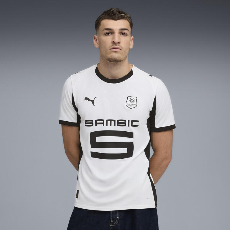 Tricou fotbal bărbați mânecă scurtă Auswärtstrikot 25/26 alb PUMA