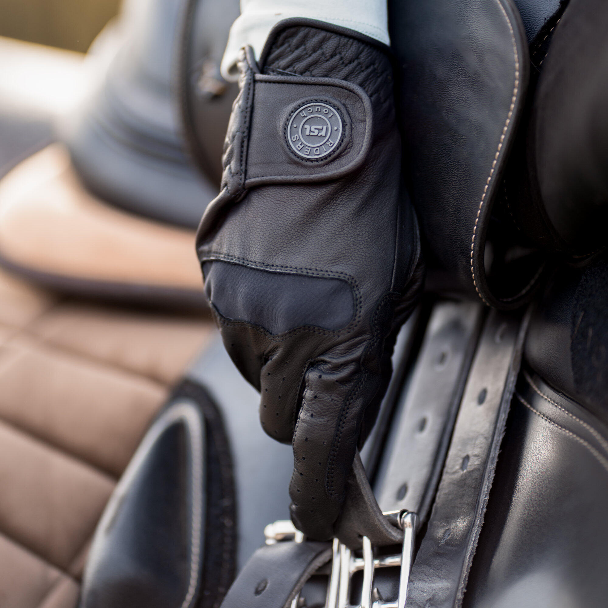 Gants d'équitation cuir RSL Riders Touch Chicago 3/3