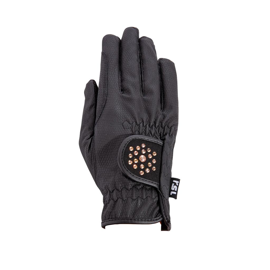 Riding gloves with rhinestones RSL Riders Touch Ascona