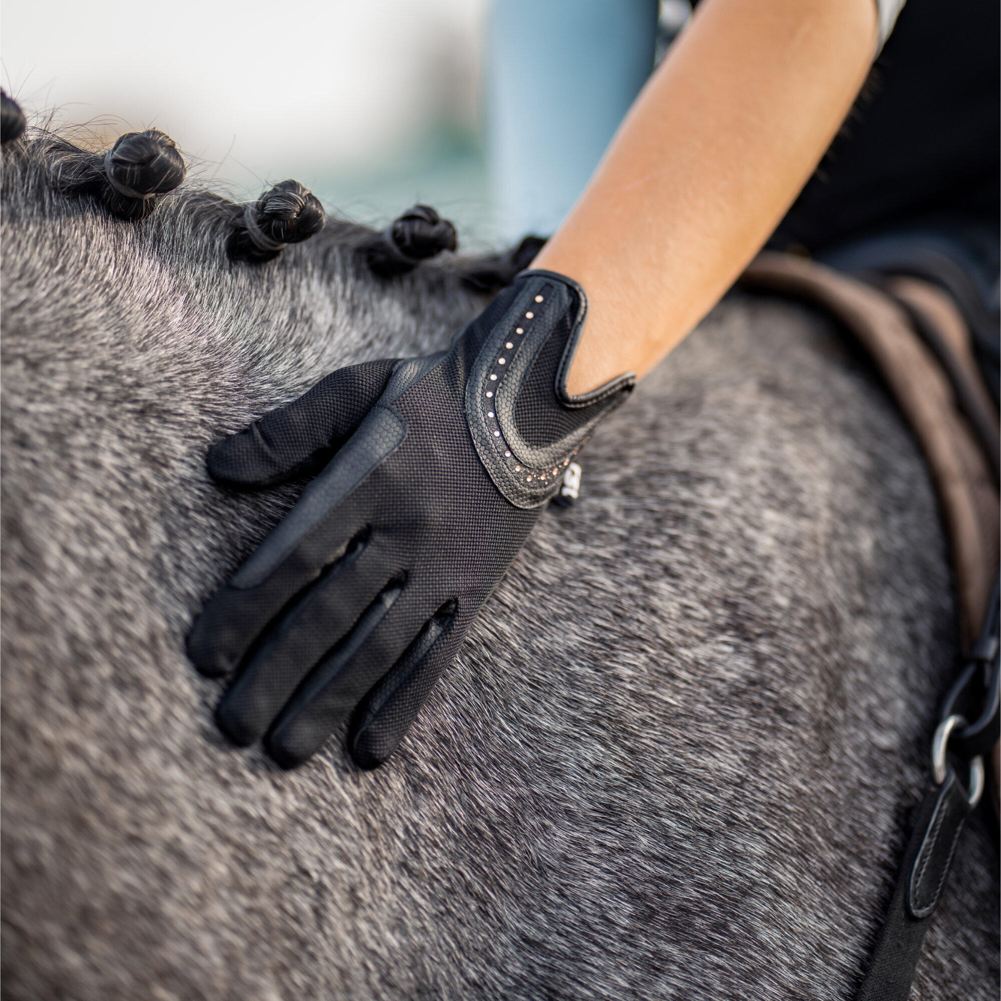 Gants d'équitation à paillettes RSL Riders Touch Good Luck 4/4