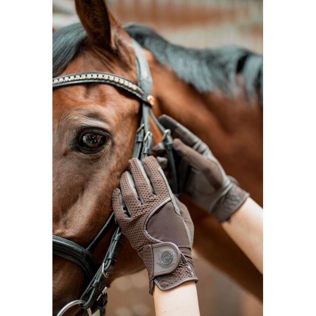 Gants d'équitation en serino et en mesh enfant RSL Riders Touch London 2/2