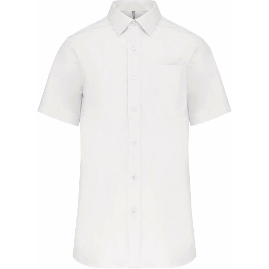 Short sleeve shirt Kariban Popeline blanc