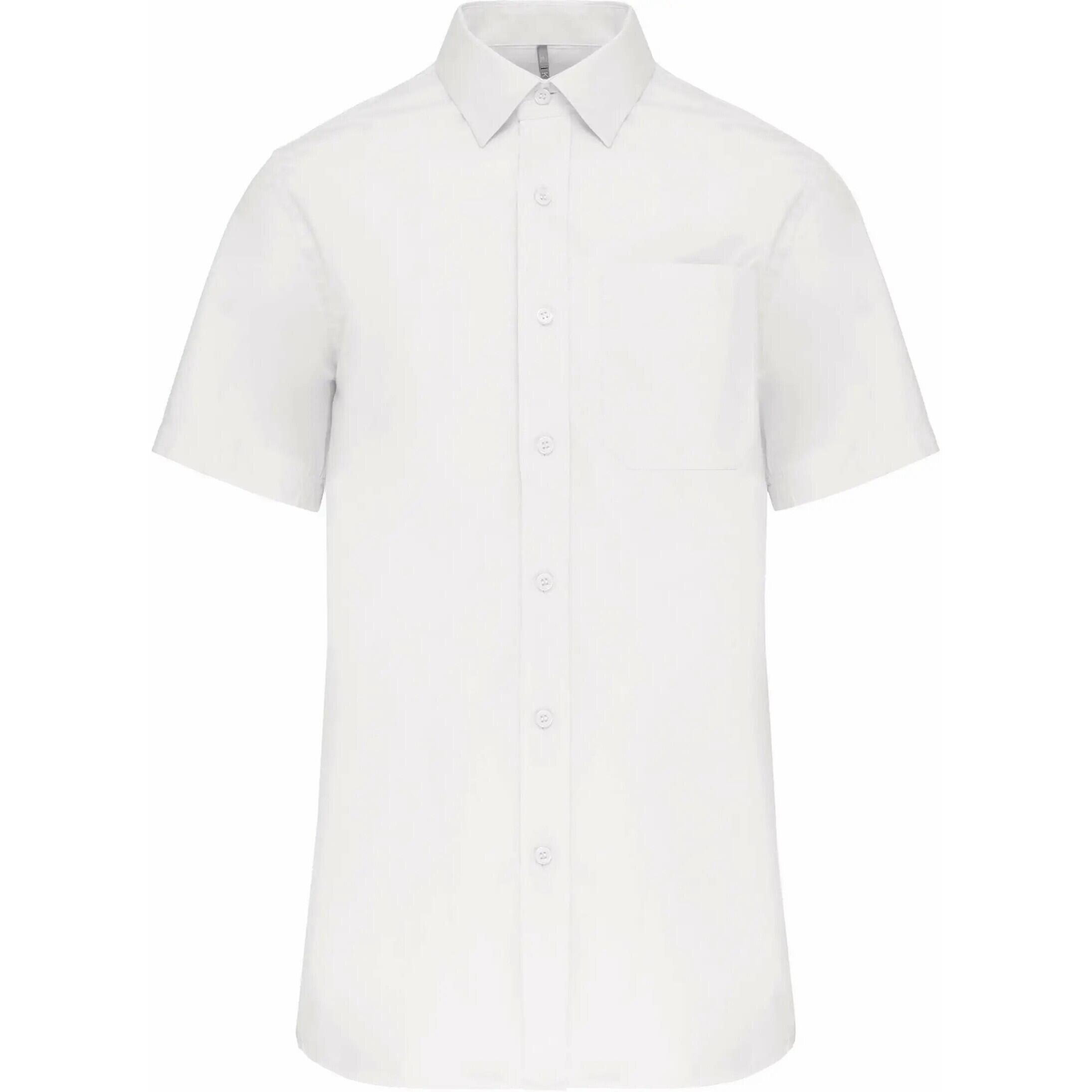 KARIBAN Camicia a maniche corte Kariban Popeline blanc