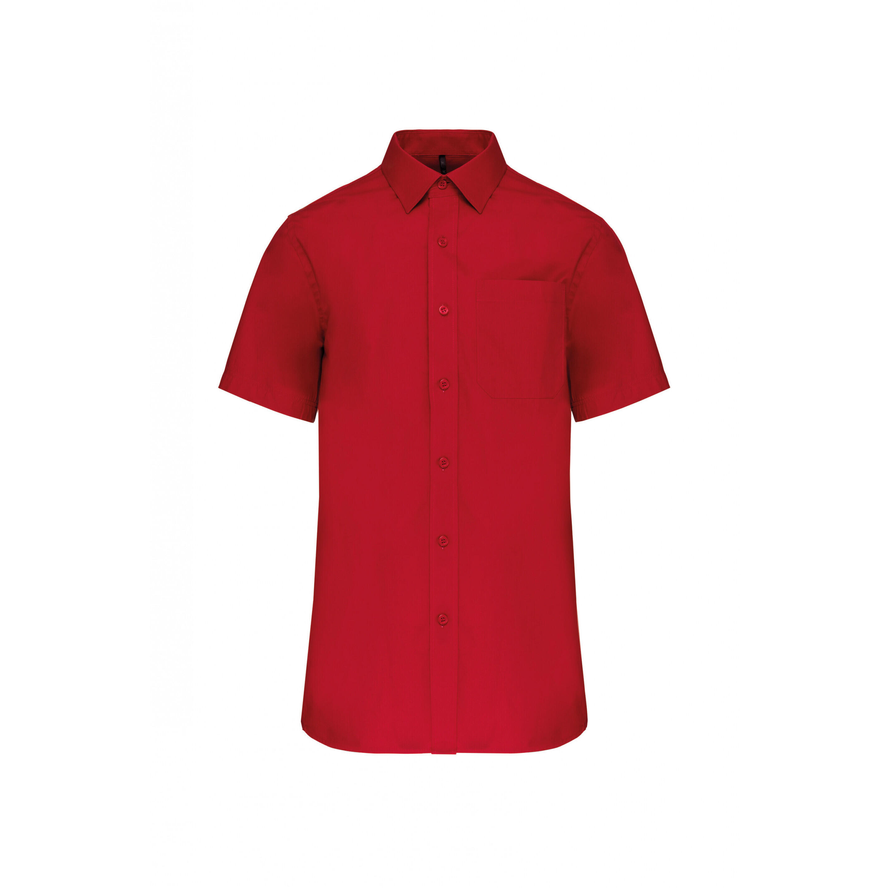 Kariban - Chemise Manches Courtes Kariban Popeline - Chemise Manches Longues - Rouge - Decathlon