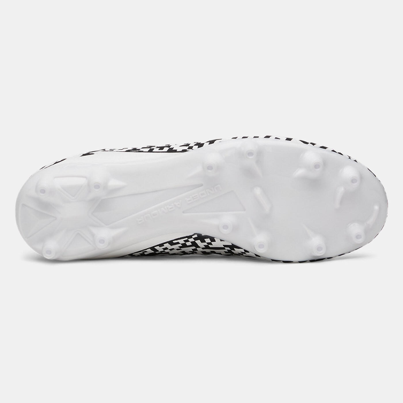 Scarpe da calcio UA Magnetico Select 5 FG Junior bianche e nere 2/5